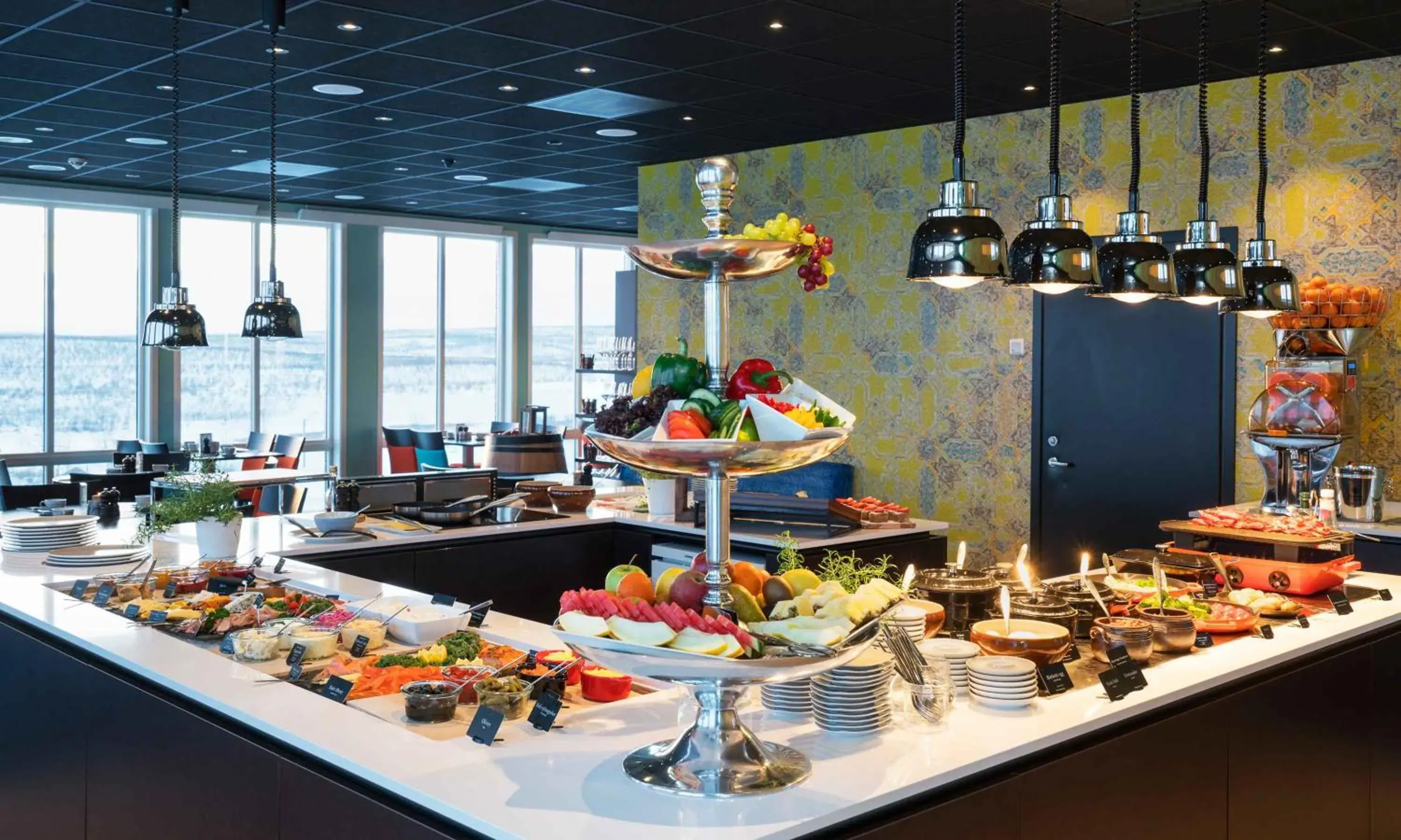 Buffet breakfast in Thon Hotel Kautokeino Buffet breakfast in Thon Hotel Kautokeino