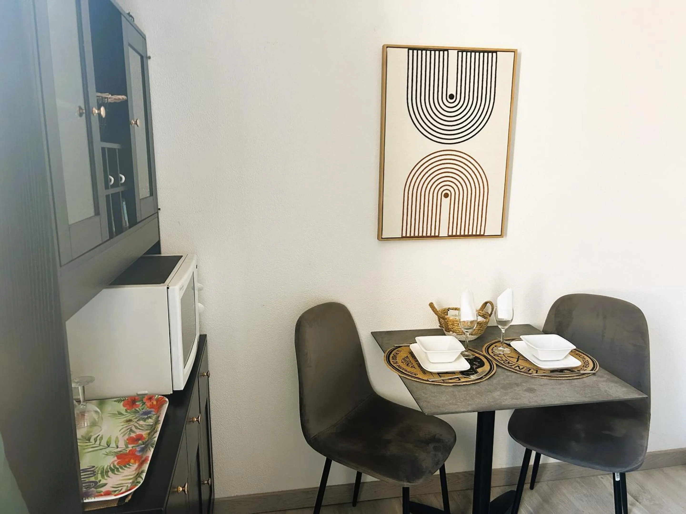 Kitchen or kitchenette in Gabrielle hôtel