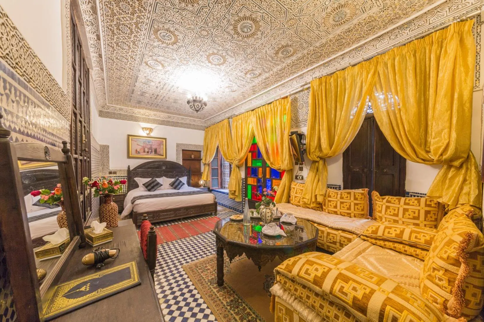 Bed in Riad Ghita