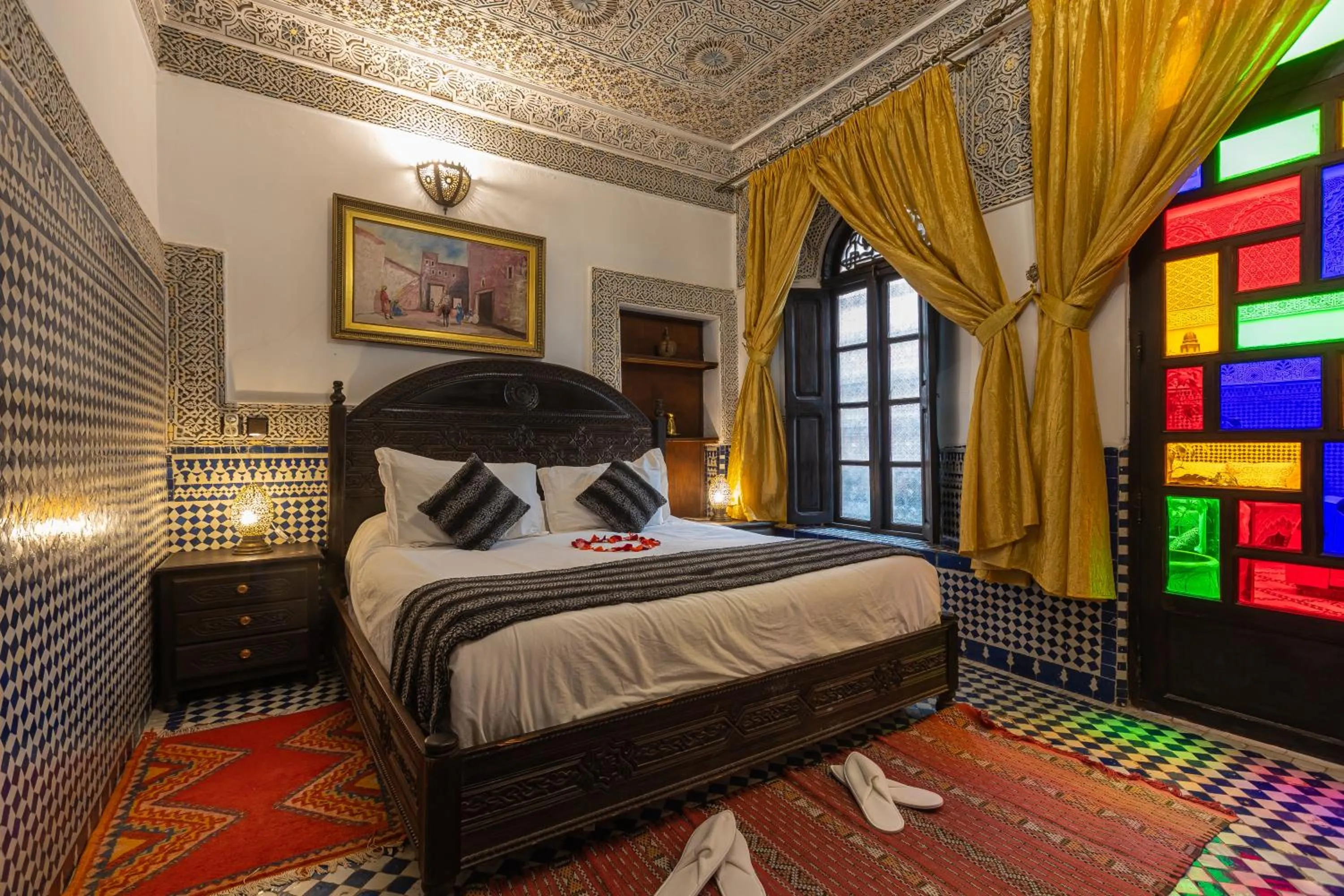Bed in Riad Ghita