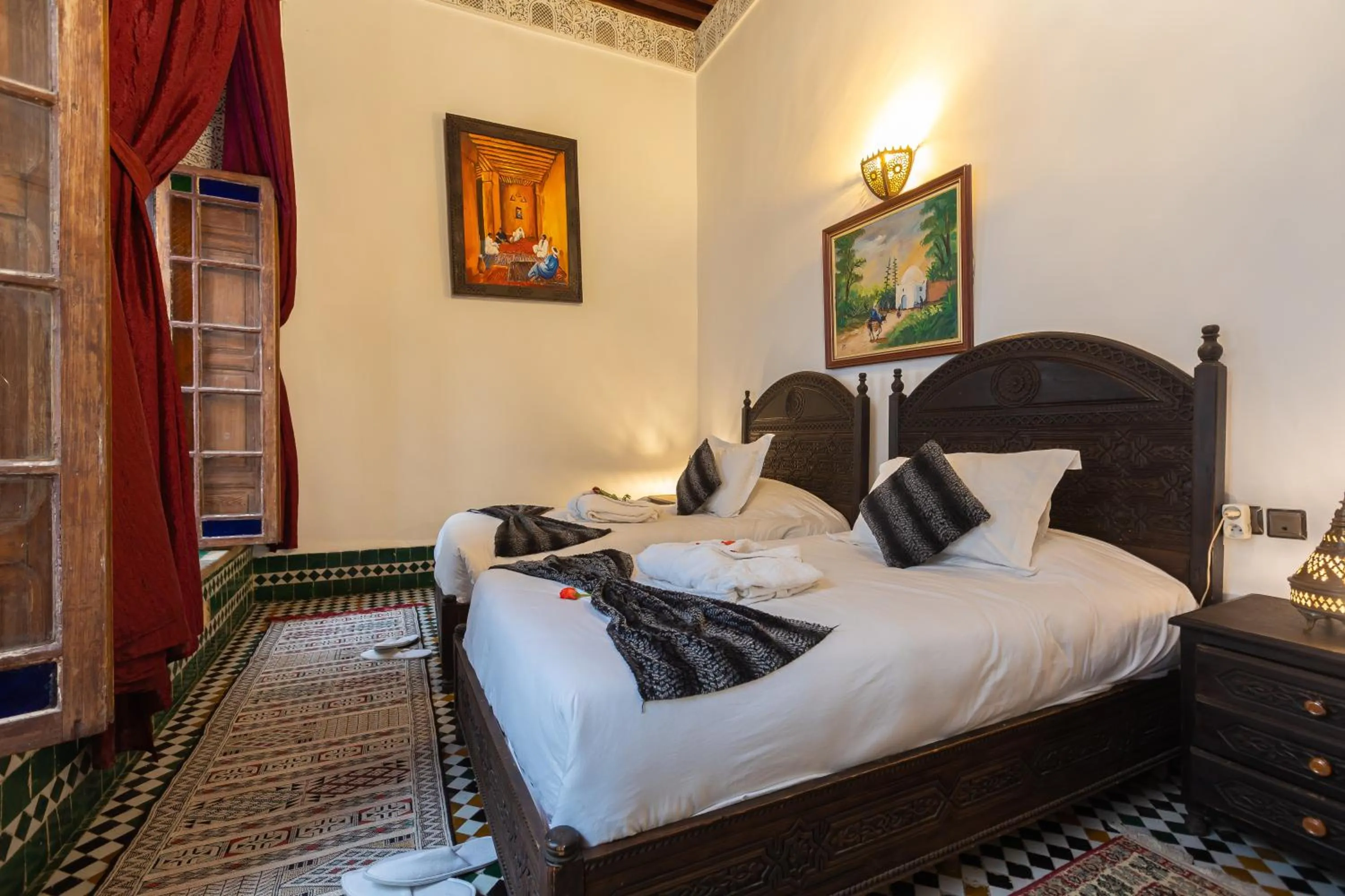 Bed in Riad Ghita