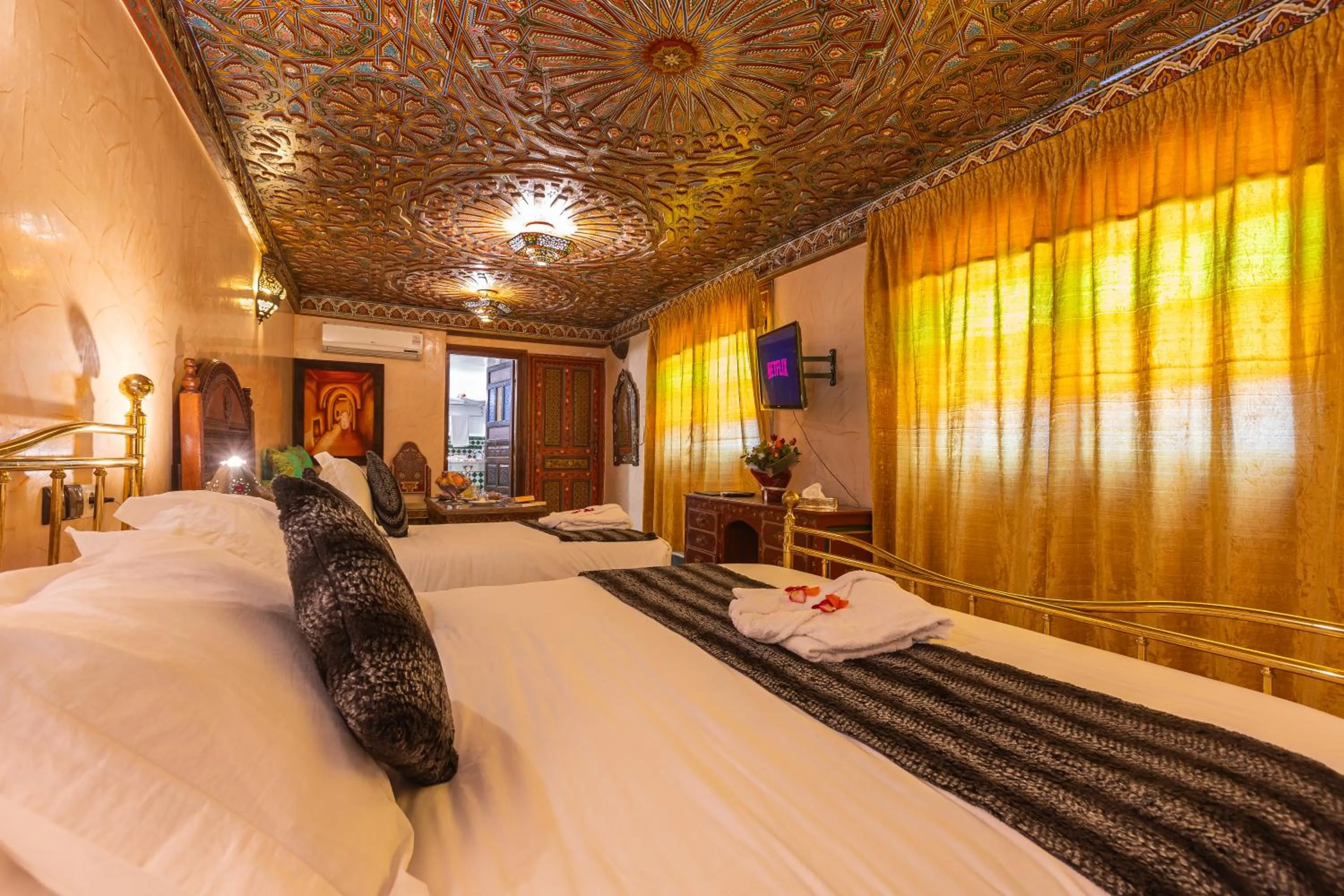 Bed in Riad Ghita