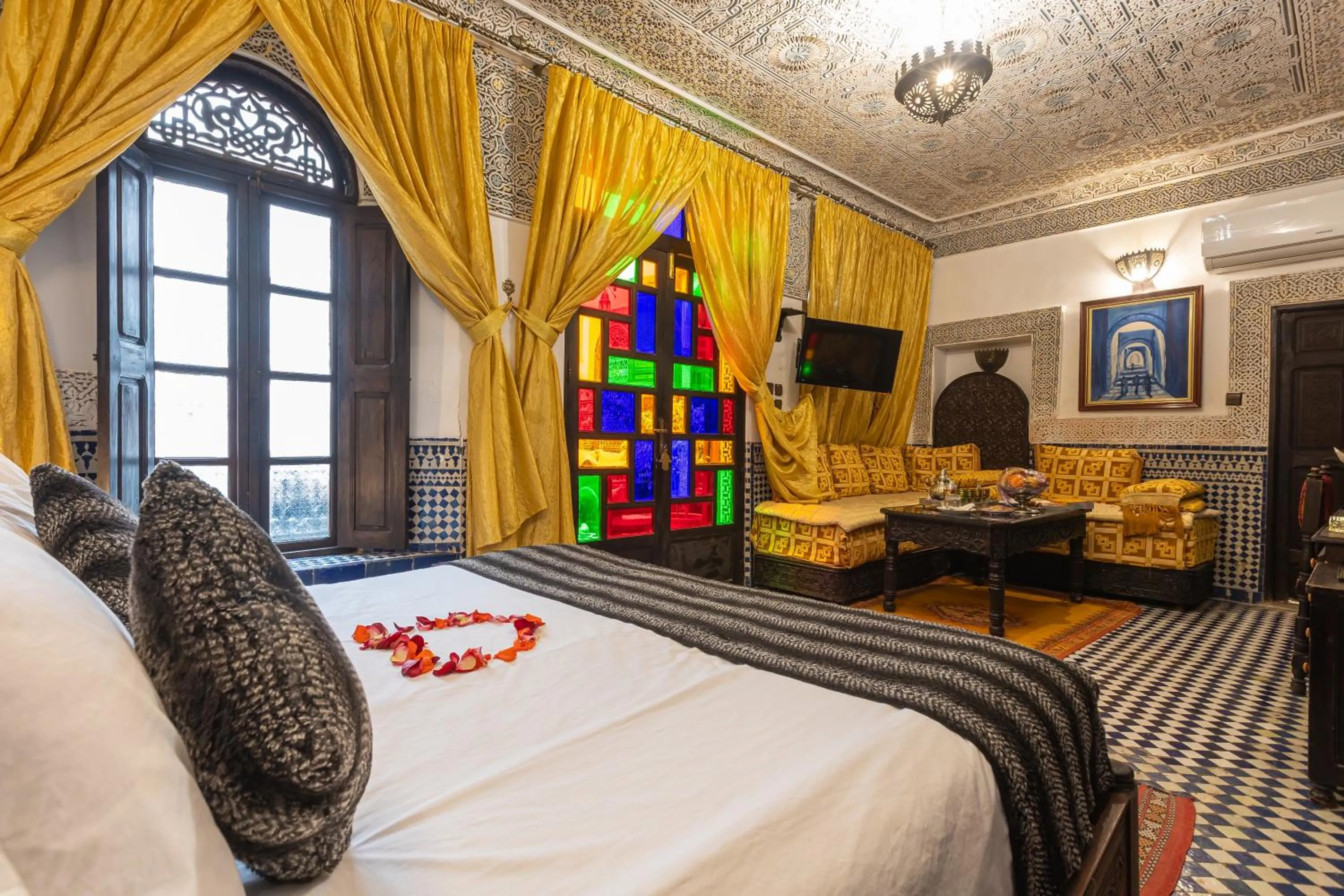 Bed in Riad Ghita