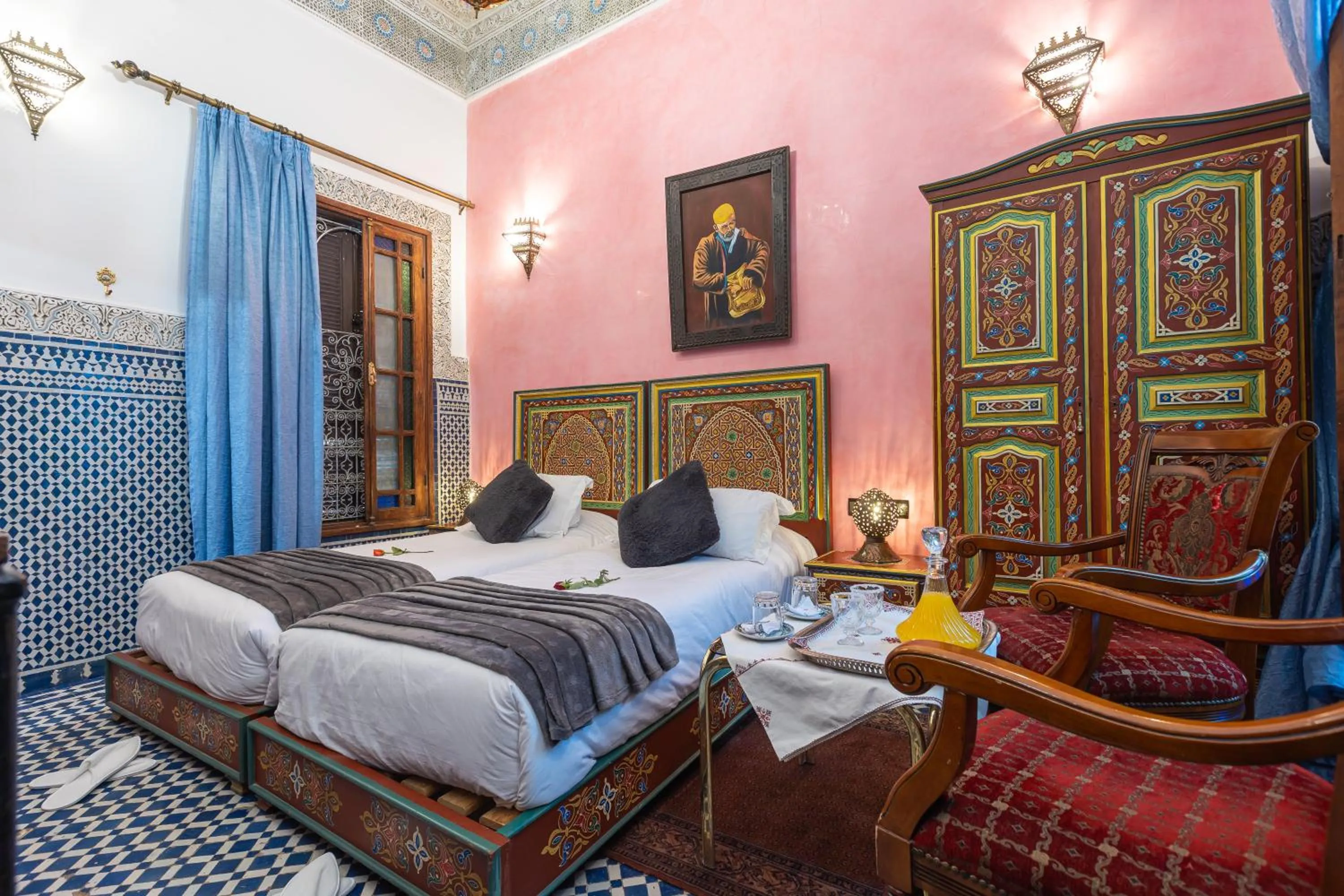 Bed in Riad Ghita