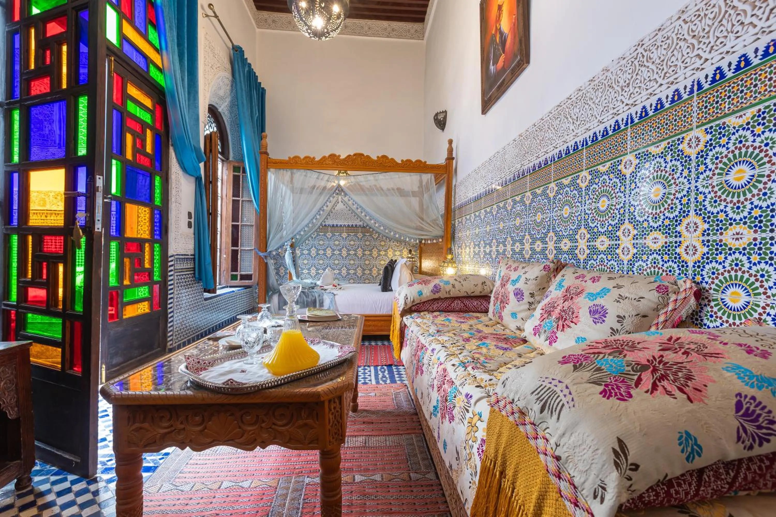 Bed in Riad Ghita
