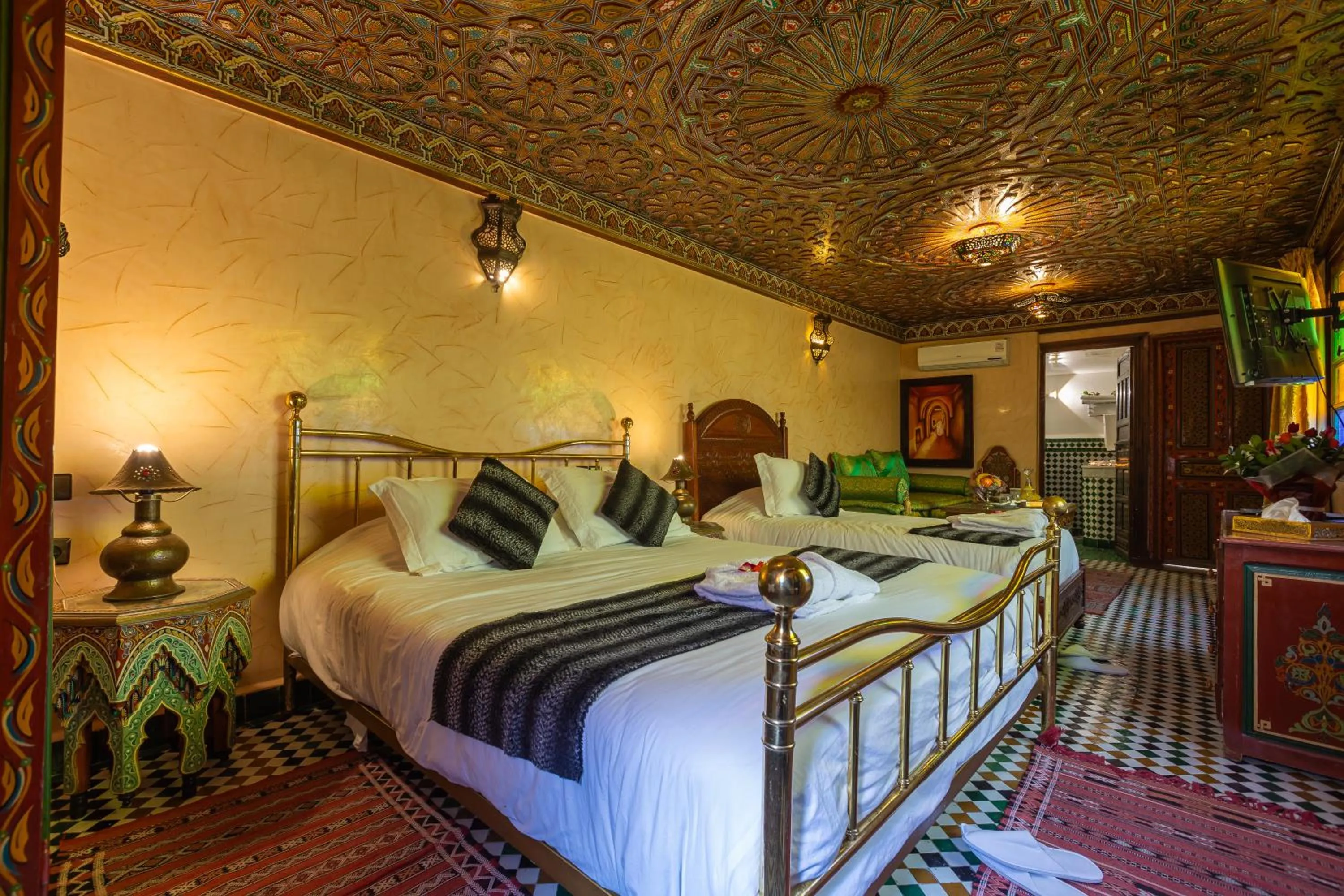 Bed in Riad Ghita