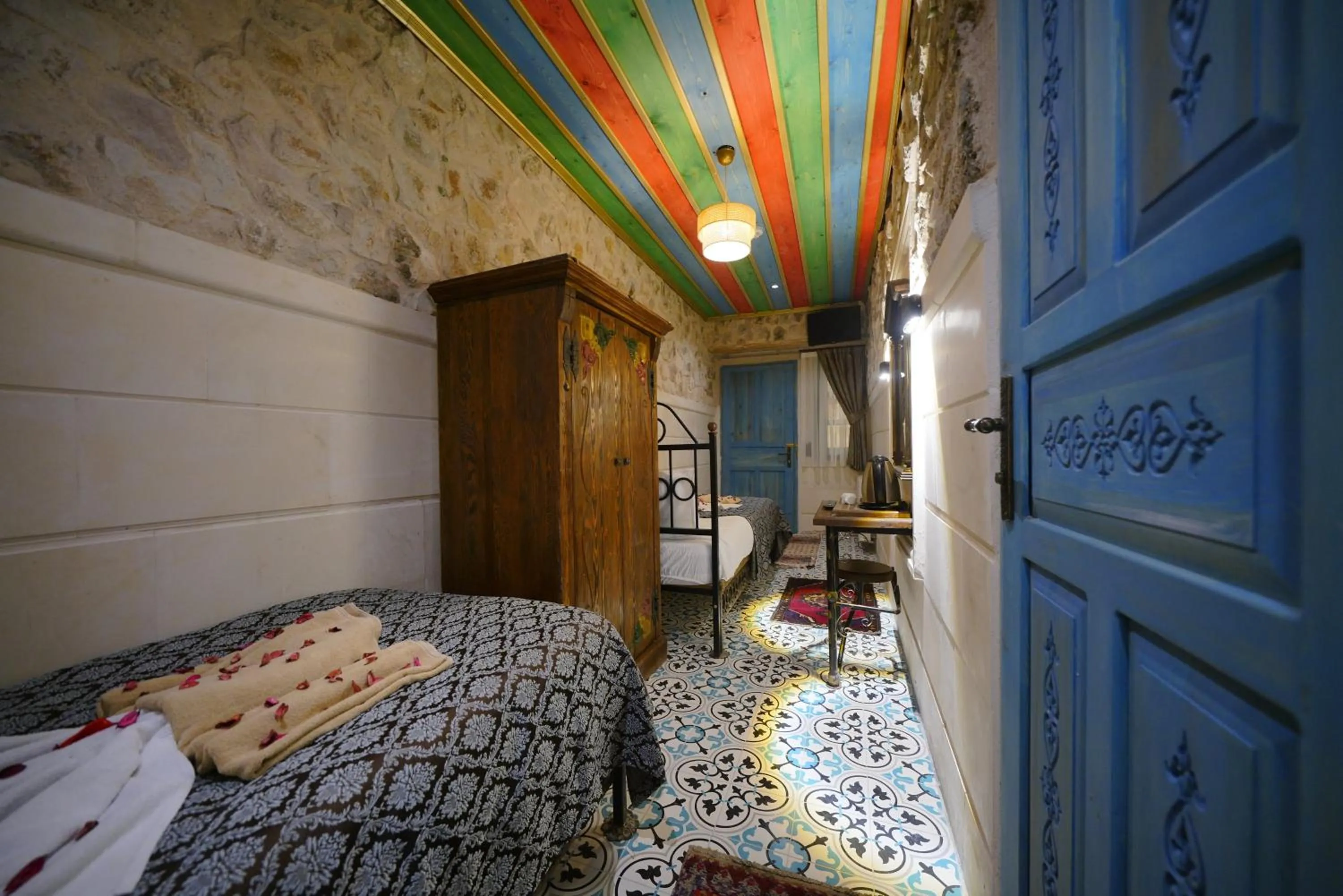 Bed in Mirzade Konak Hotel