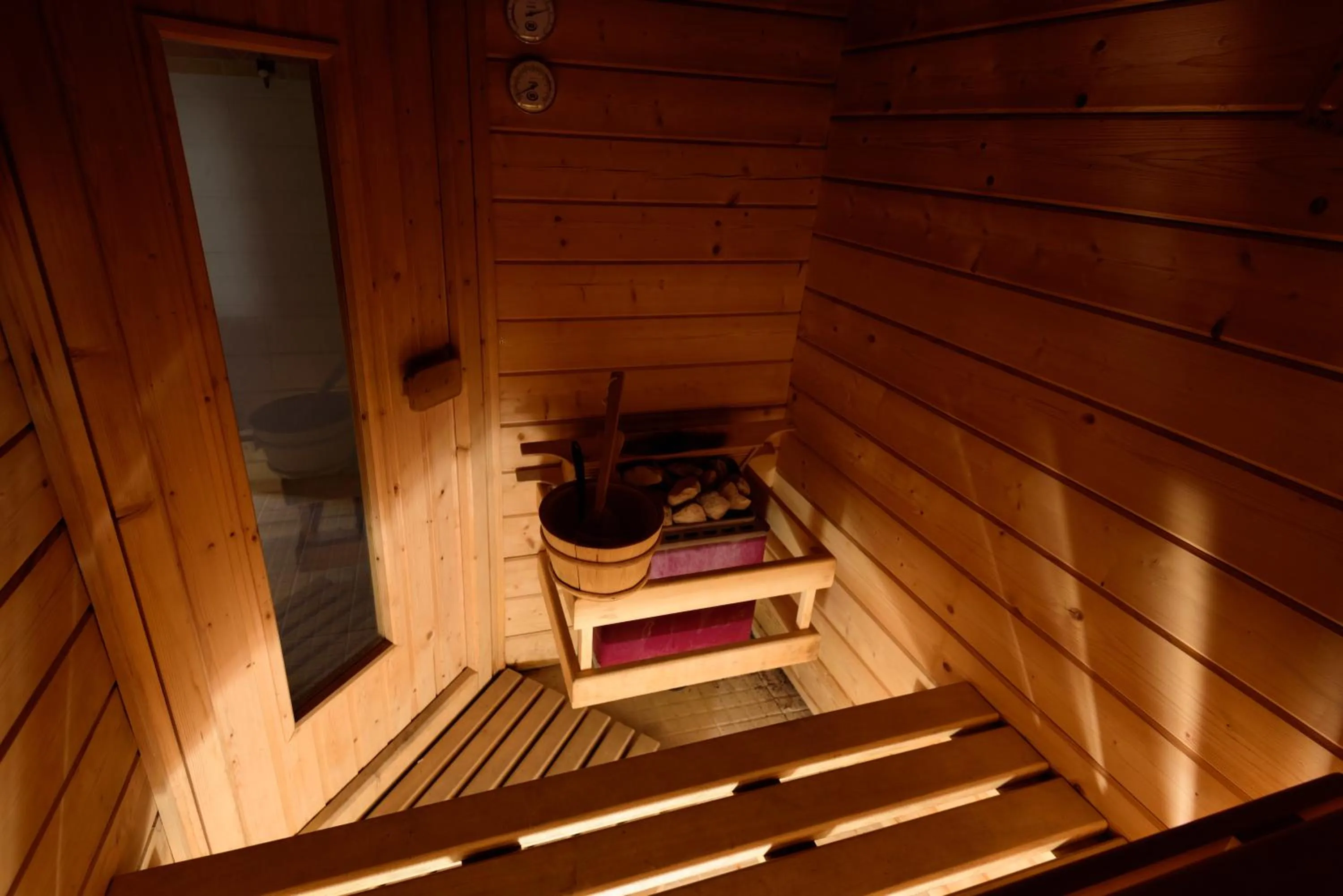 Sauna in Hôtel Belesso