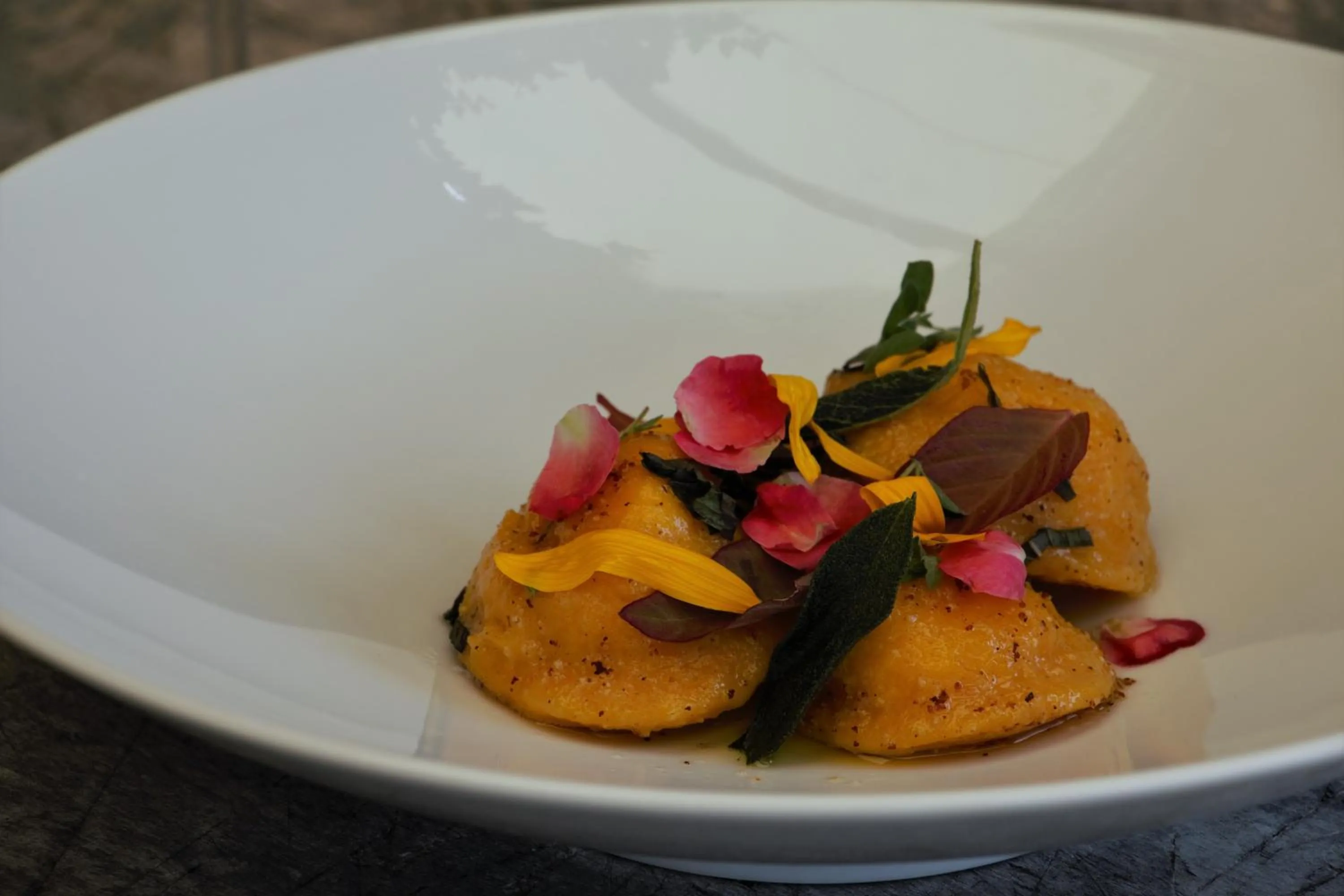 Food close-up in Kupfer-Dachl