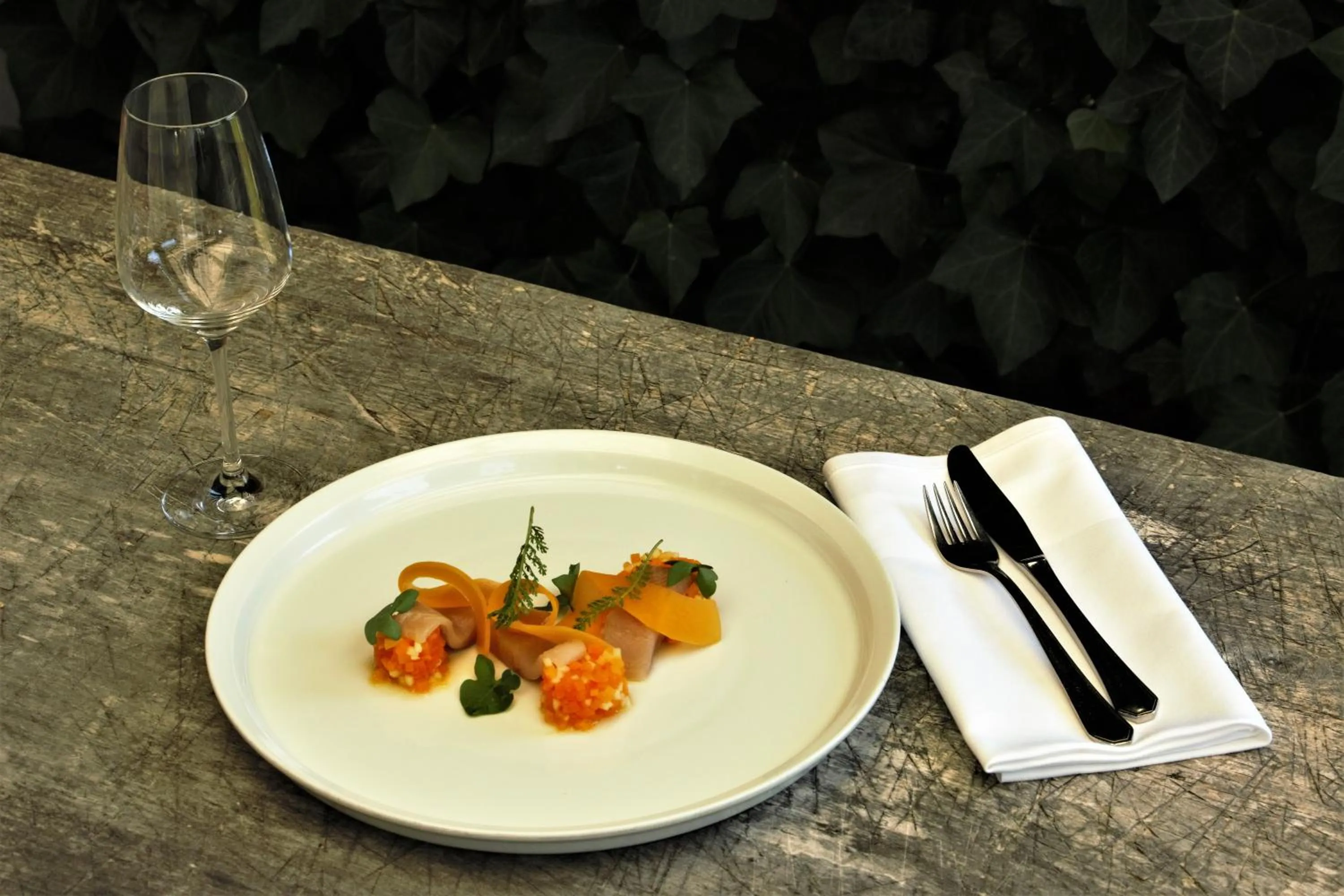 Food close-up in Kupfer-Dachl