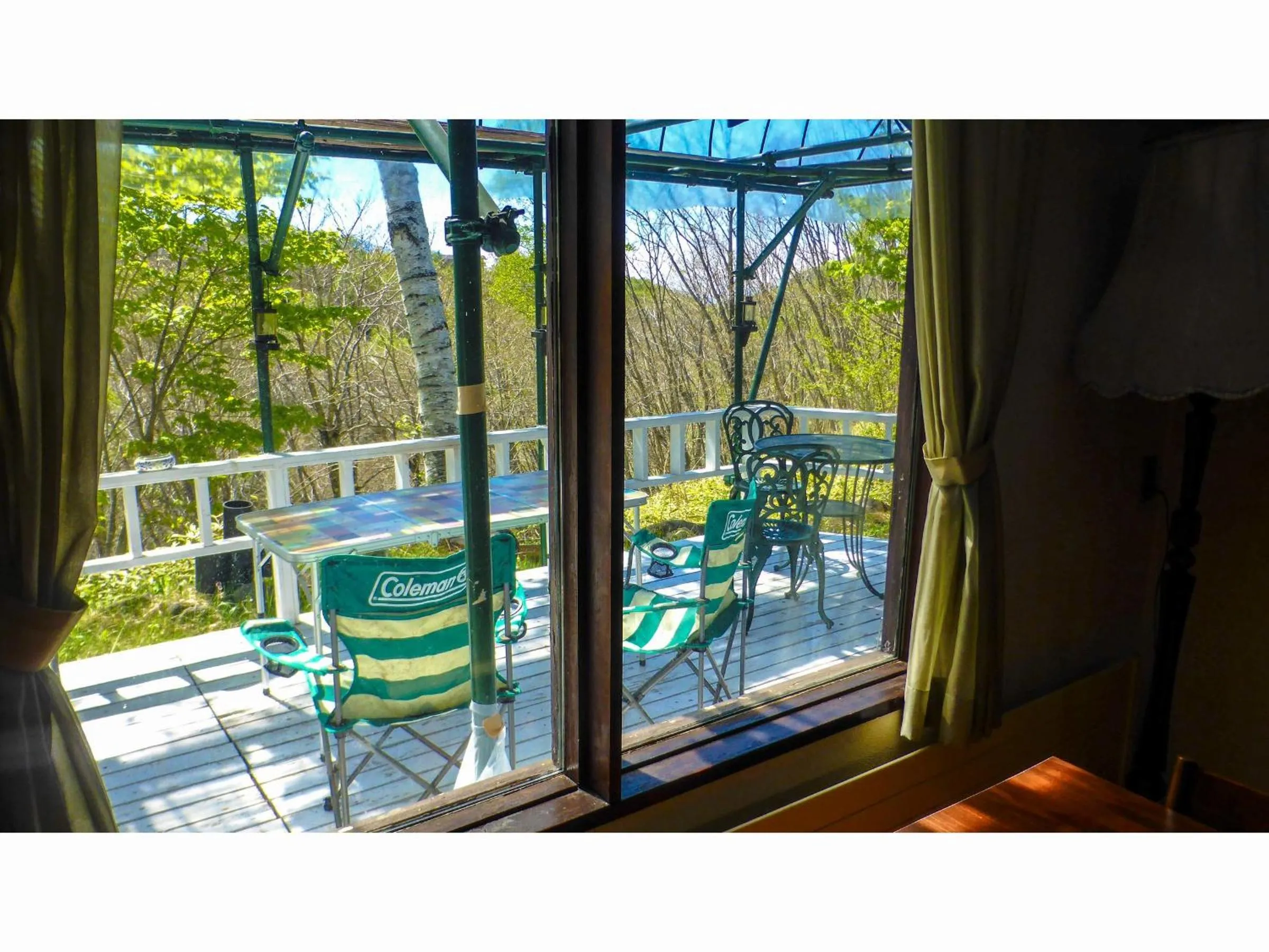 Balcony/Terrace in Kurumayama Kogen Guesthouse Urara