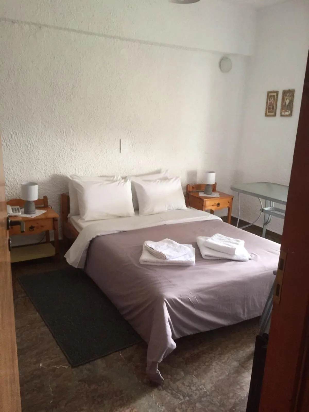 Bed in Chaliotis Apartments