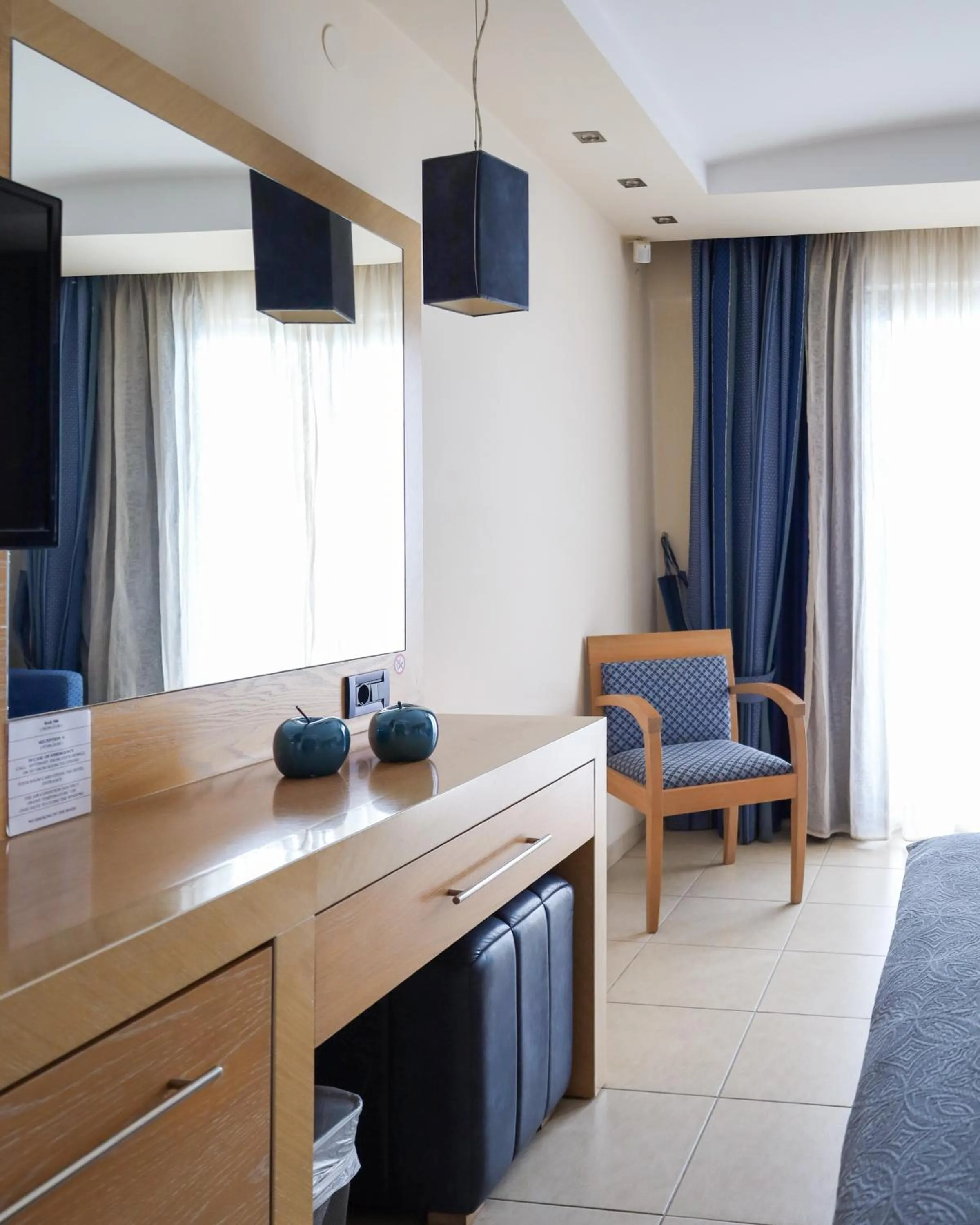 Seating area in Aegean Blue Beach Hotel