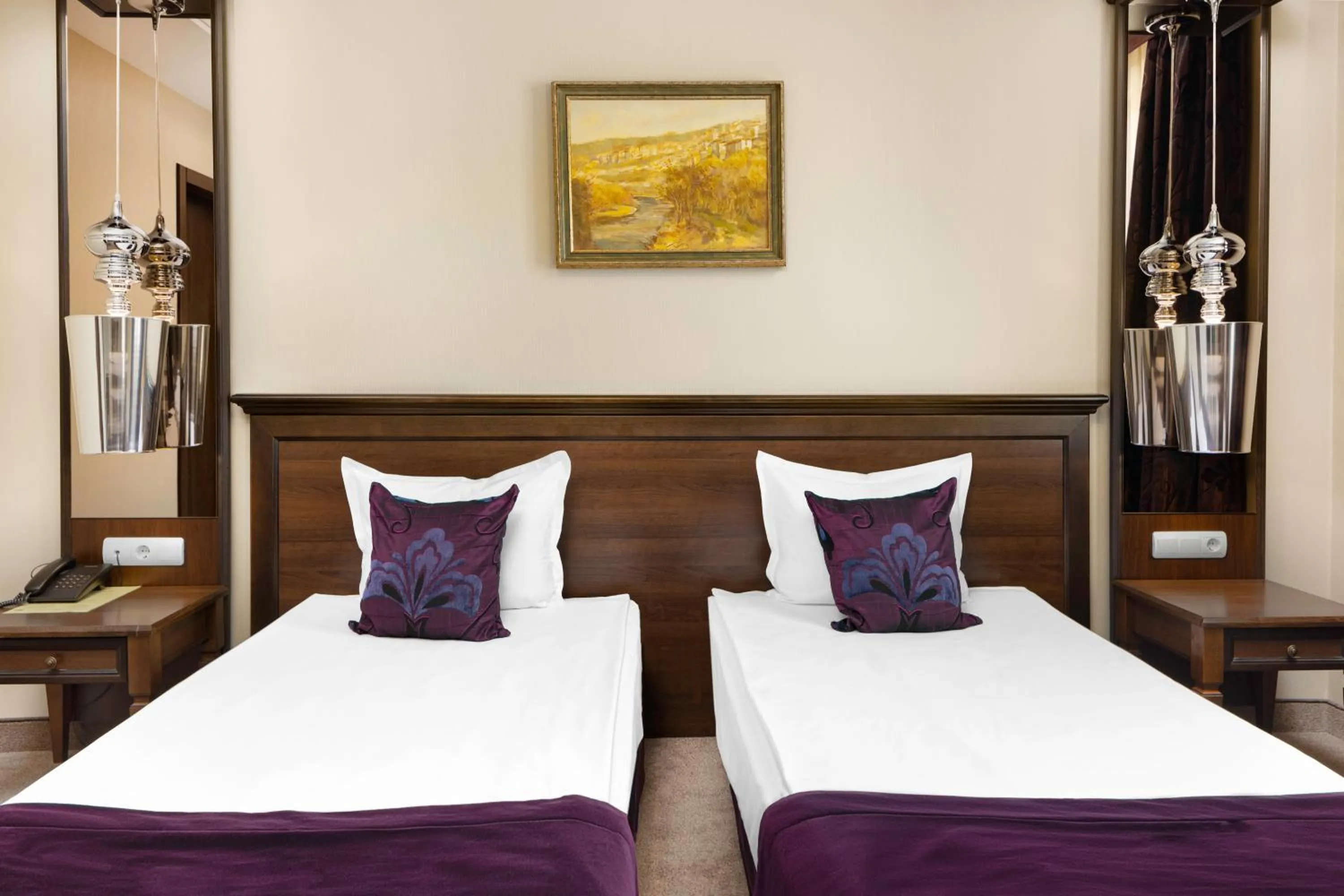 Bed in Yantra Grand Hotel