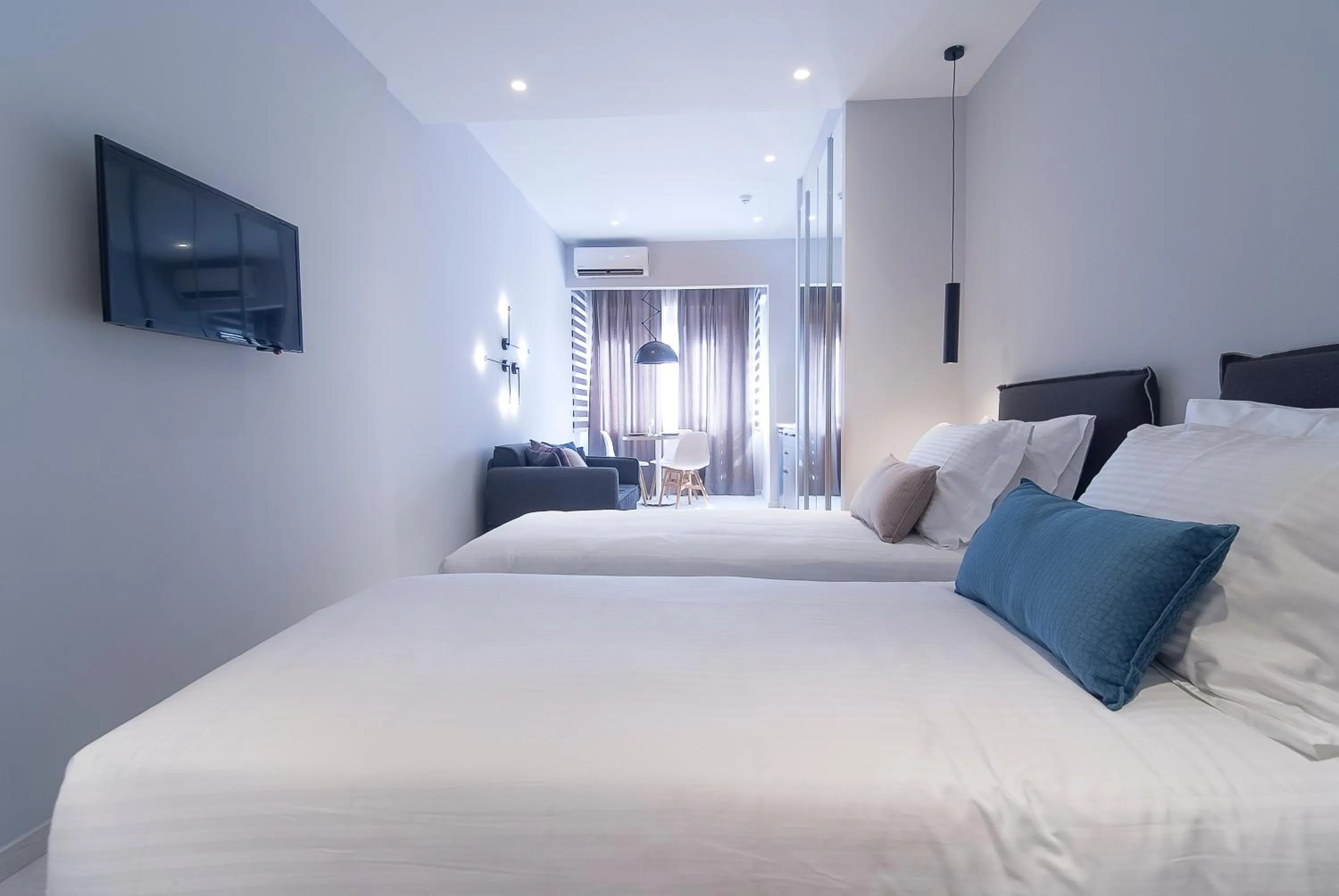 Bed in Acropolis Stay