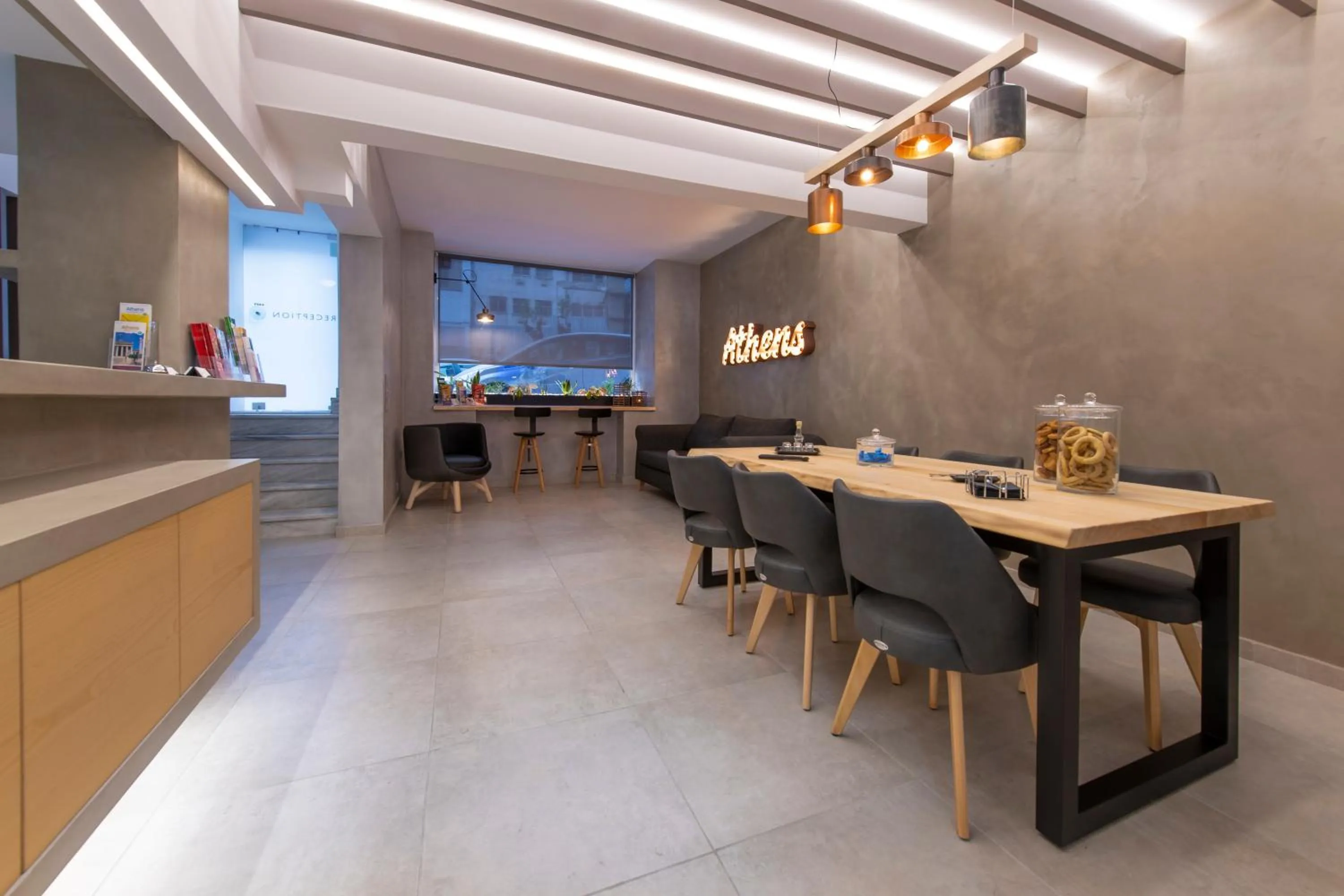 Lobby or reception in Acropolis Stay