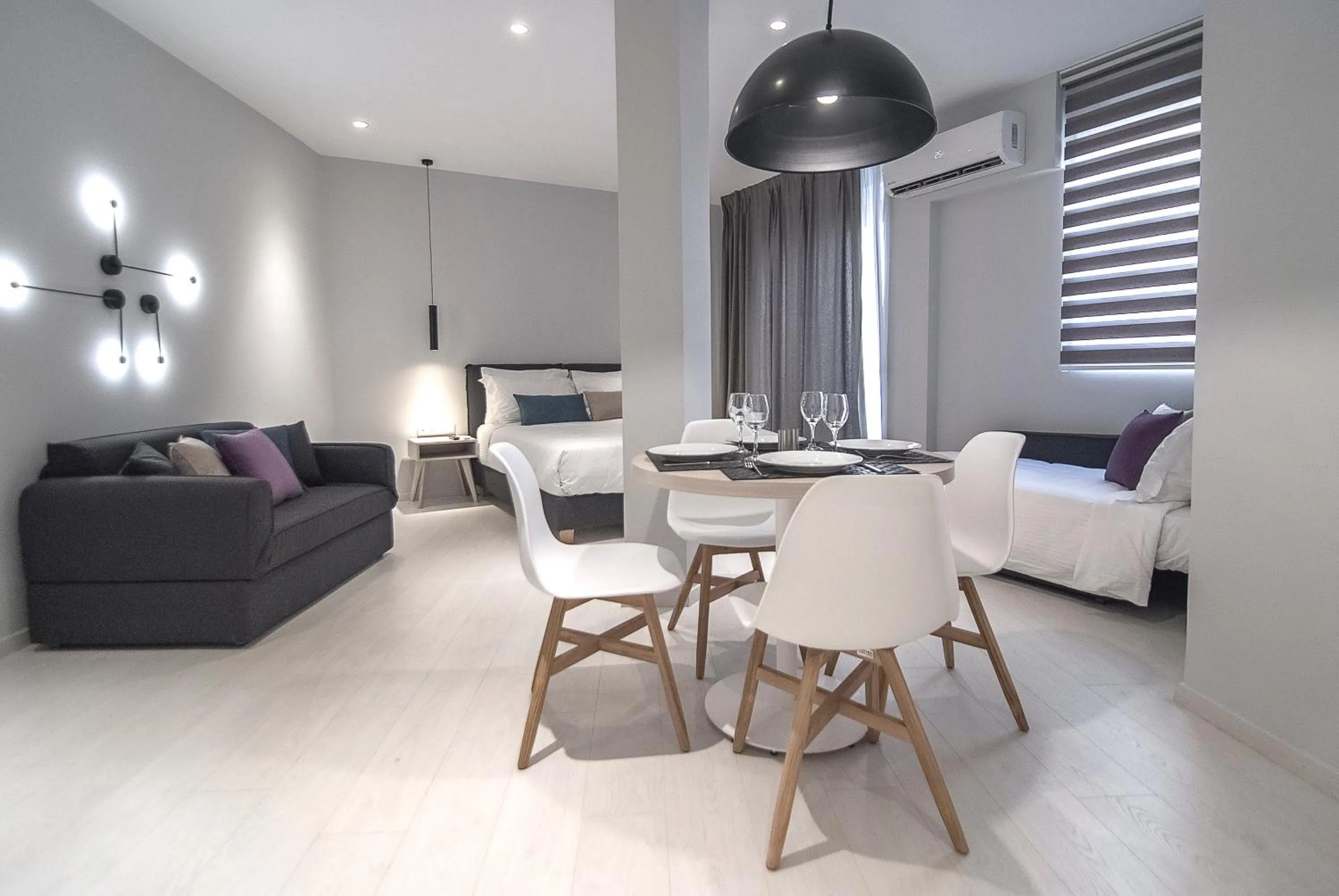 Seating area in Acropolis Stay