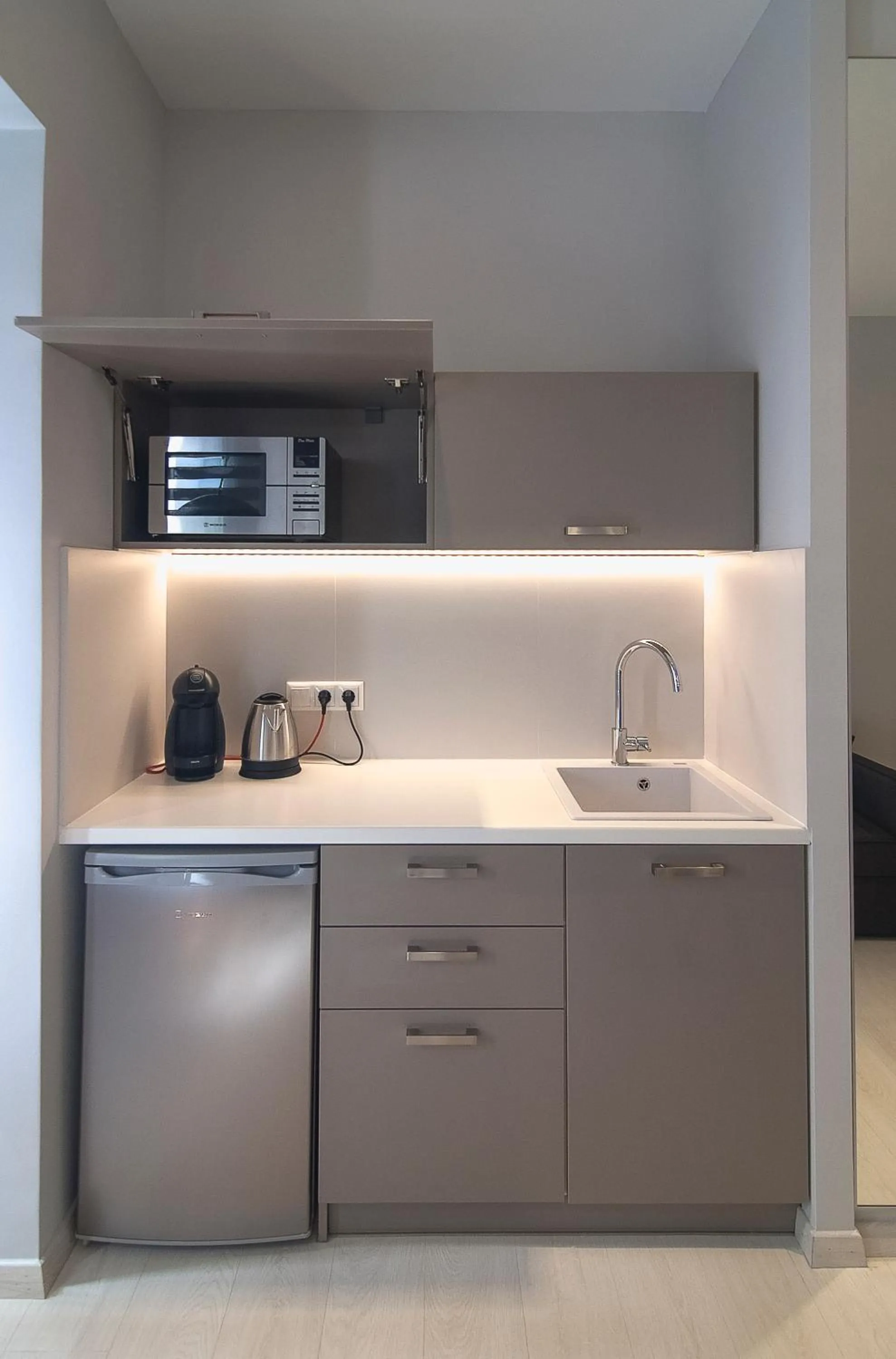 Kitchen or kitchenette in Acropolis Stay