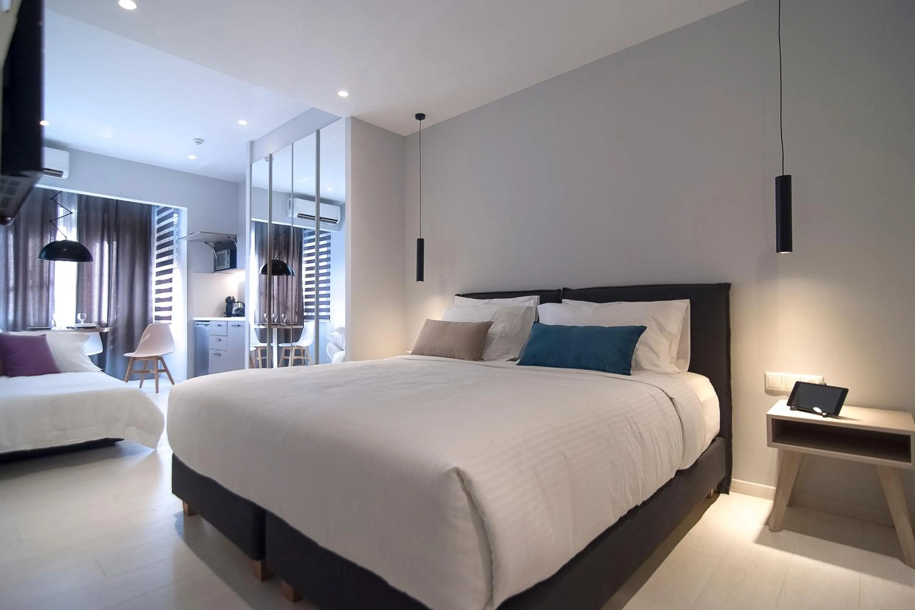 Bed in Acropolis Stay