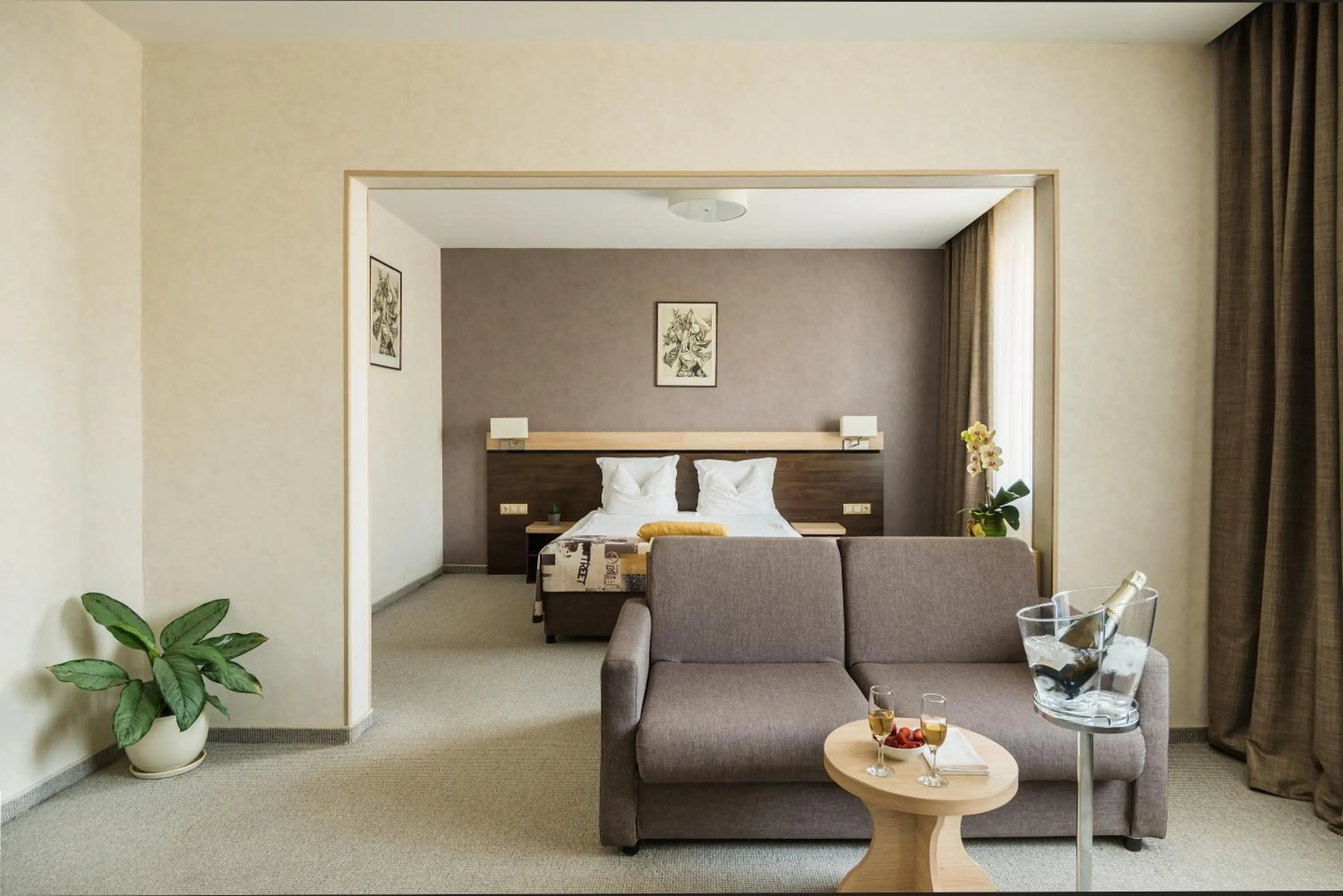 Bed in Dunav Plaza Hotel