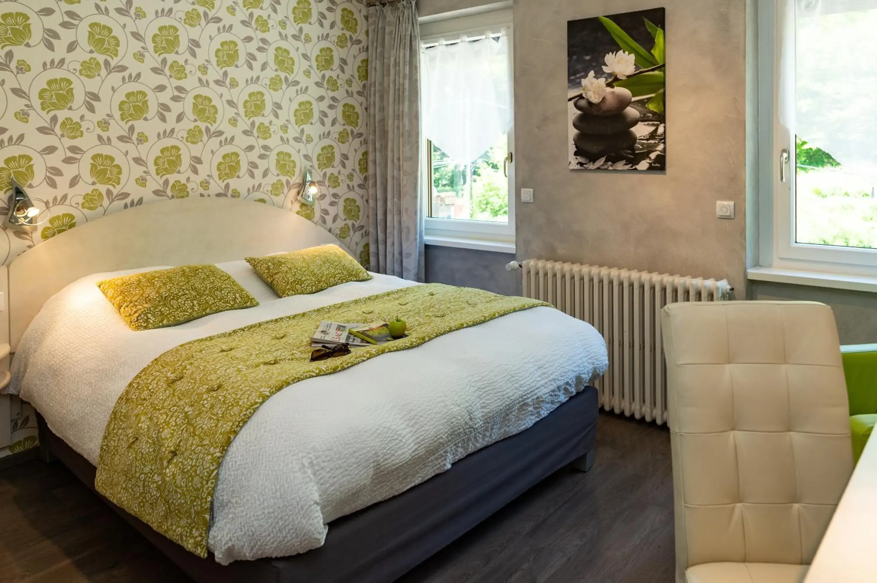 Bedroom, Bed in Logis Hotel Des Vosges Bedroom, Bed in Logis Hotel Des Vosges