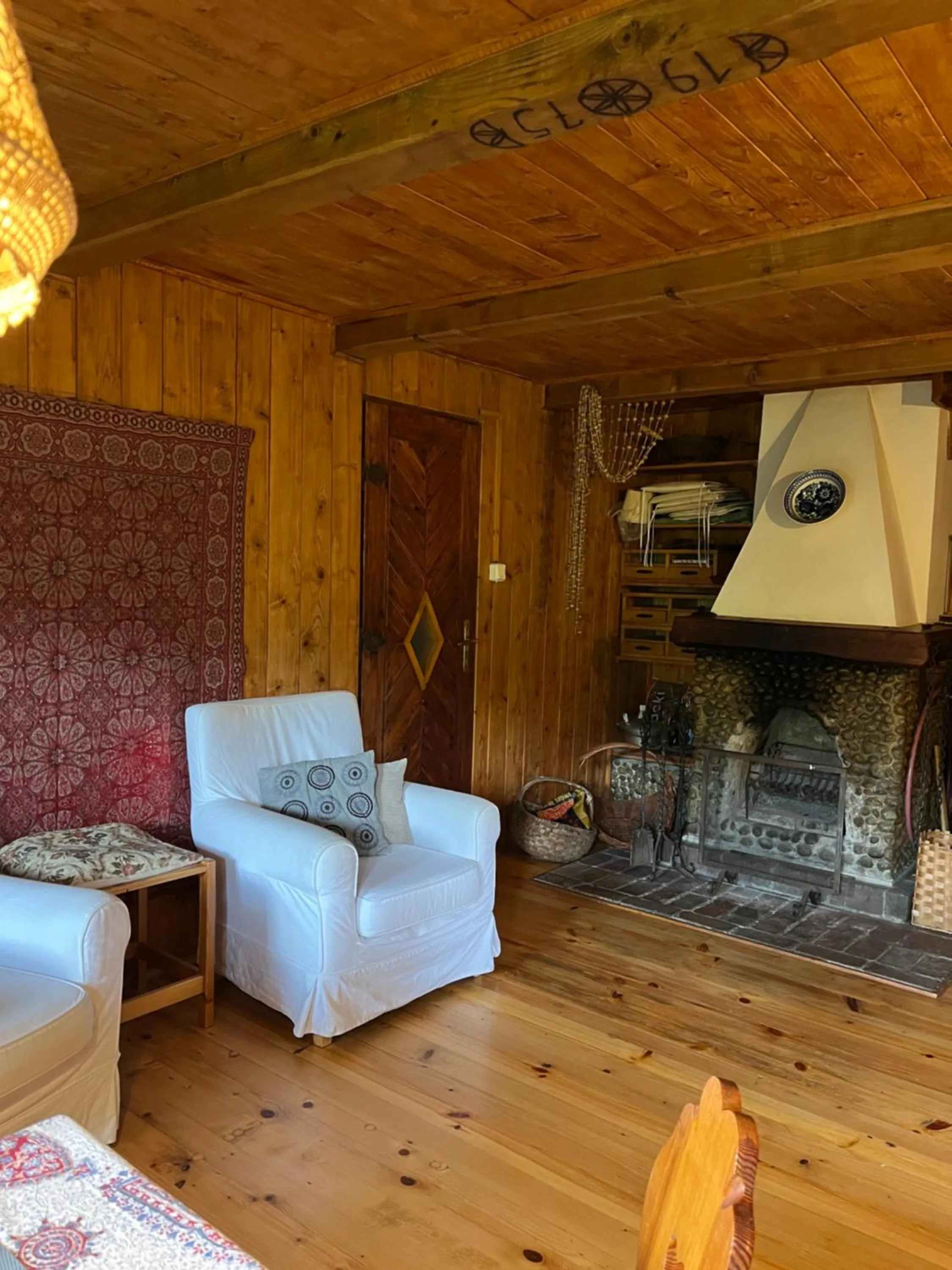 Living room in Drewniany Domek BB Nad Rzeką