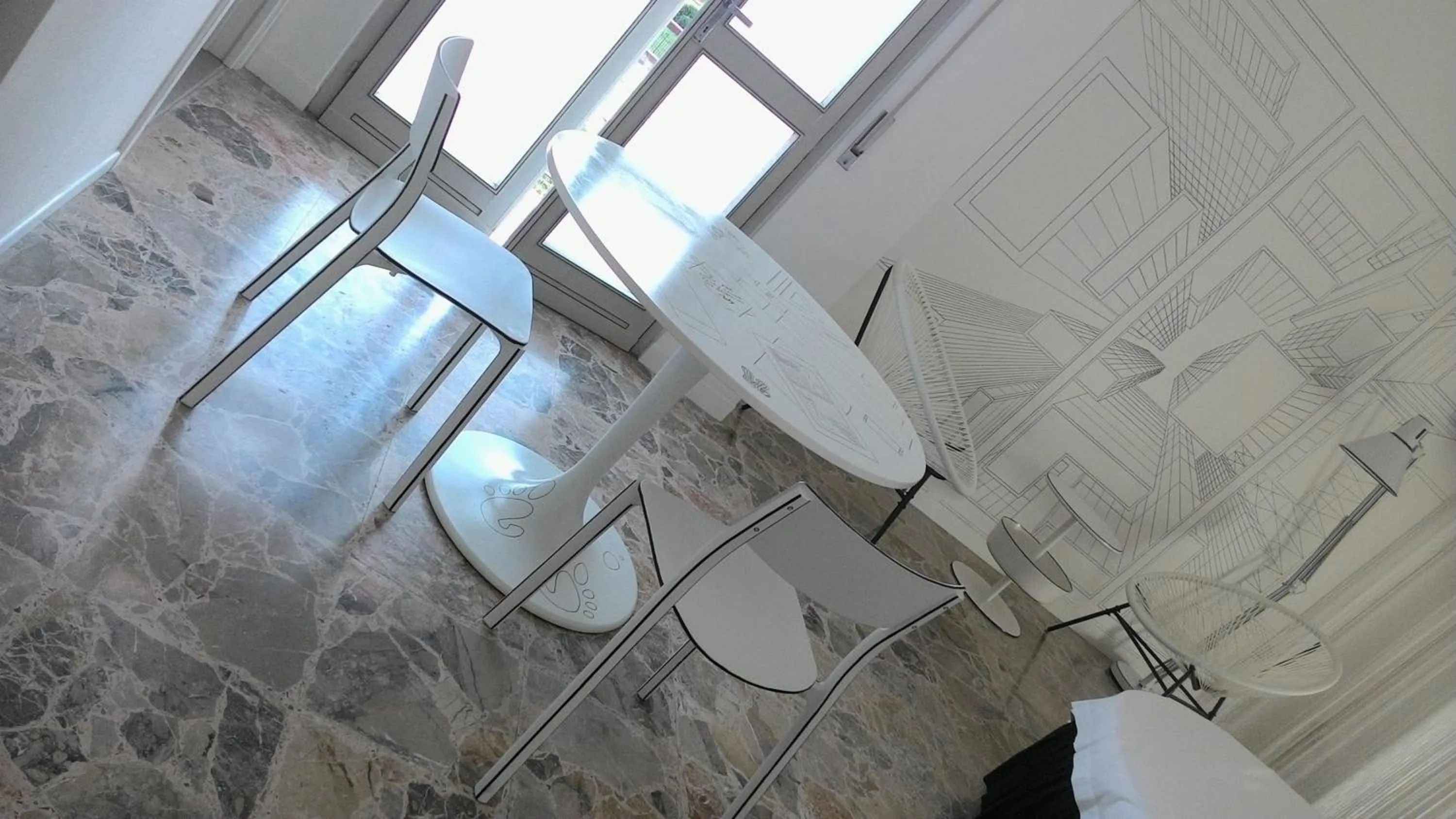 Living room in BB SharingLoft Sirmione