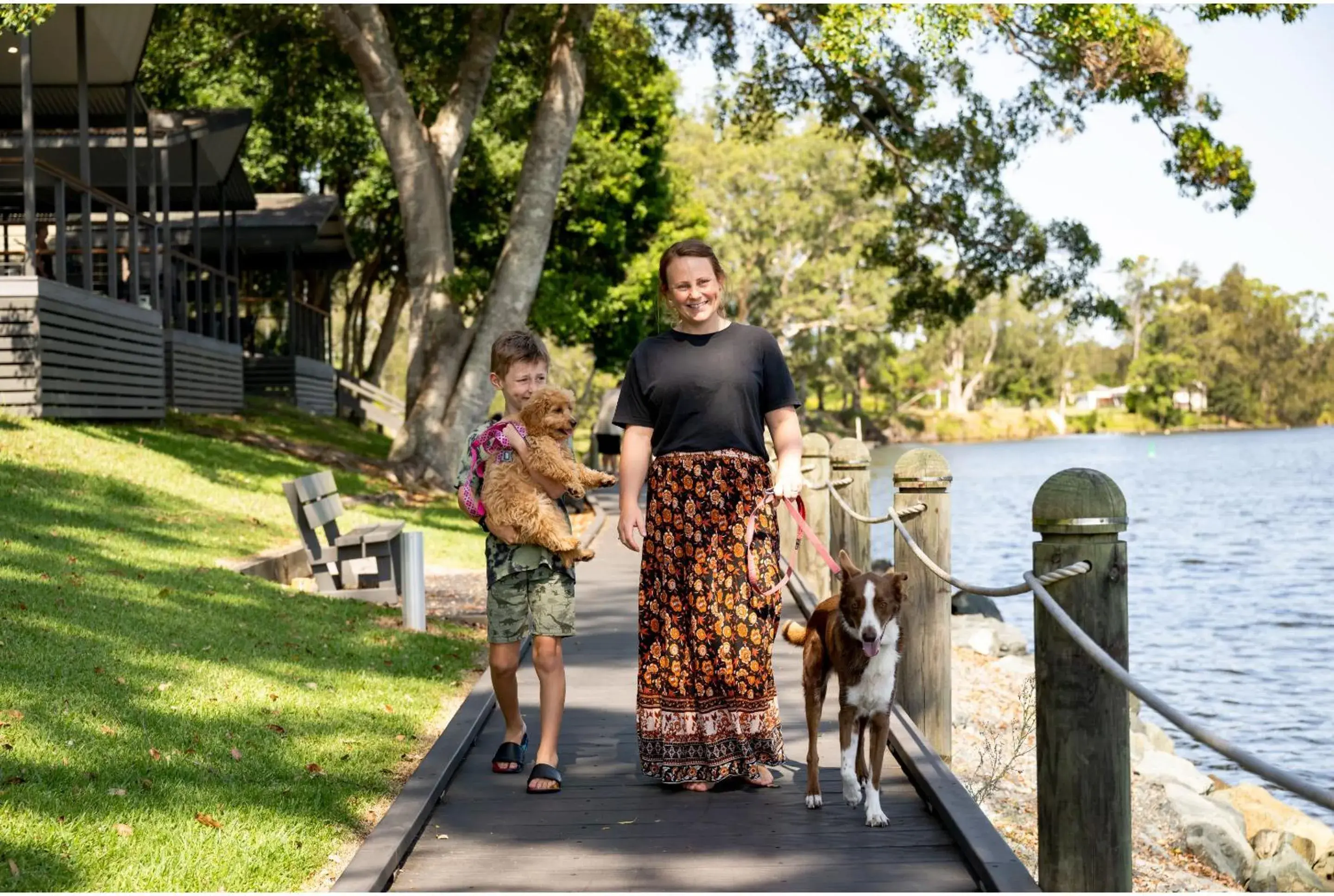 Lake view in Discovery Parks - Forster Lake view in Discovery Parks - Forster