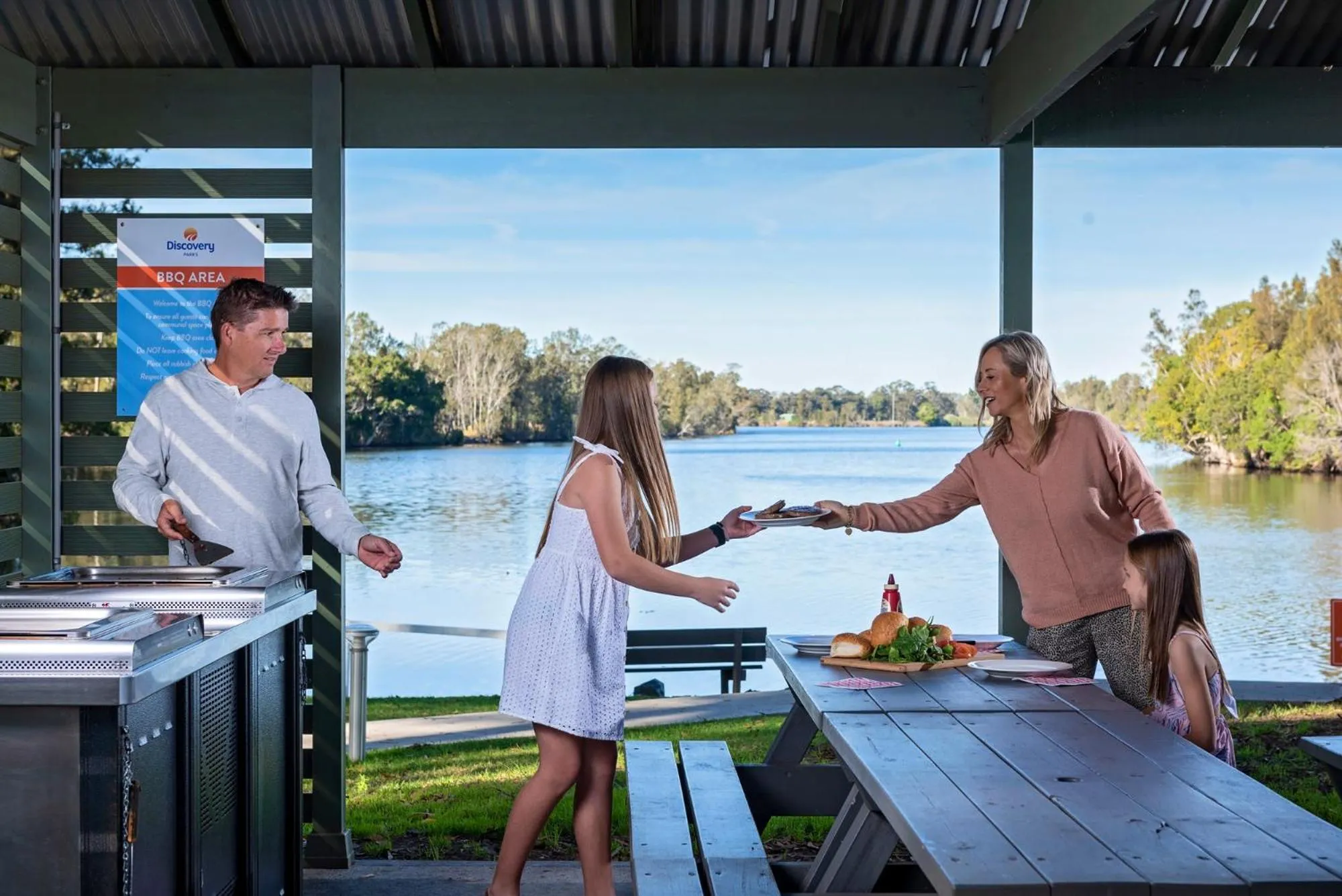 BBQ facilities in Discovery Parks - Forster