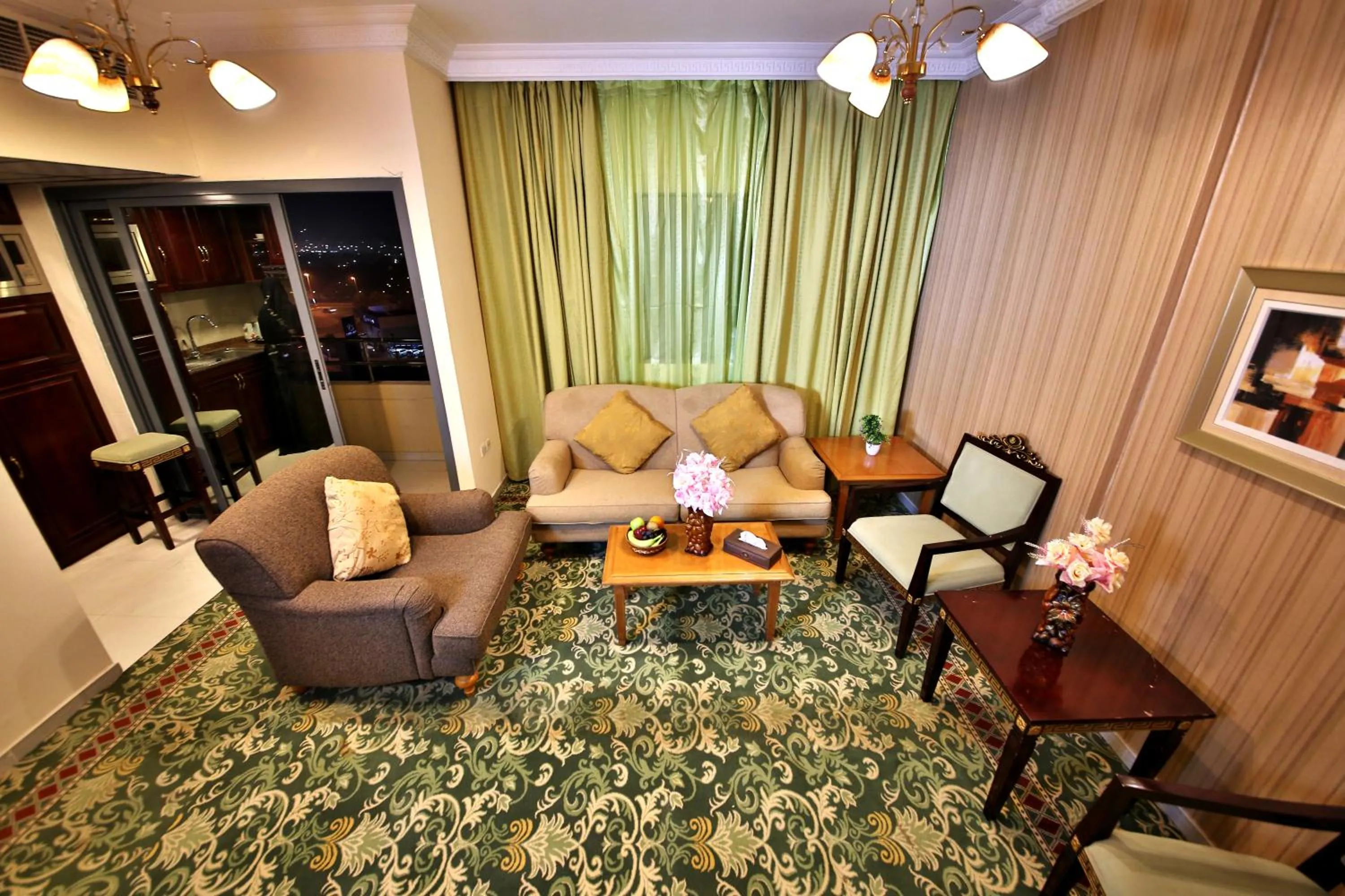 Living room in Midtown Furnished Apartments