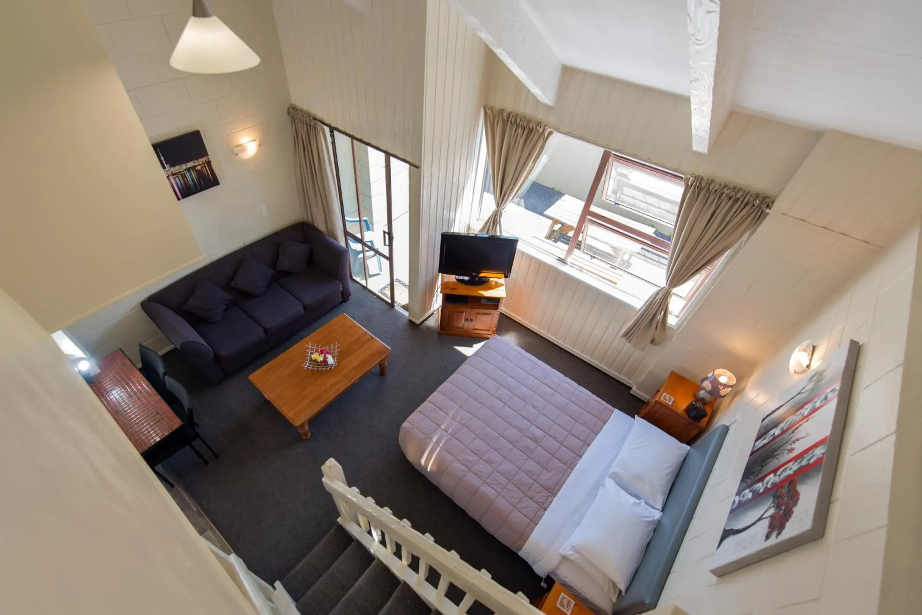 Decorative detail, Bed in Howick Motor Lodge Decorative detail, Bed in Howick Motor Lodge