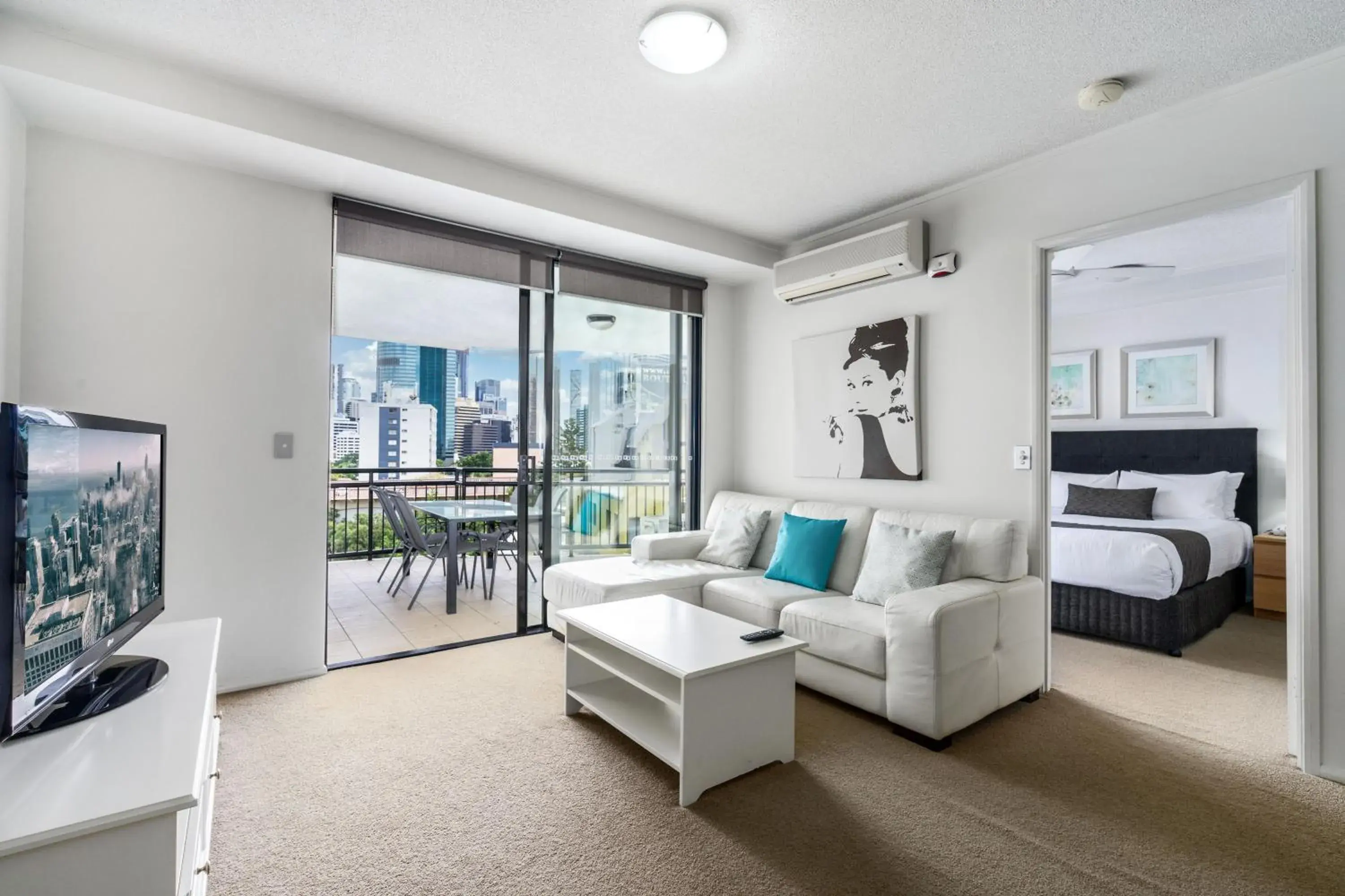 Living room, Bed in The Docks On Goodwin Living room, Bed in The Docks On Goodwin