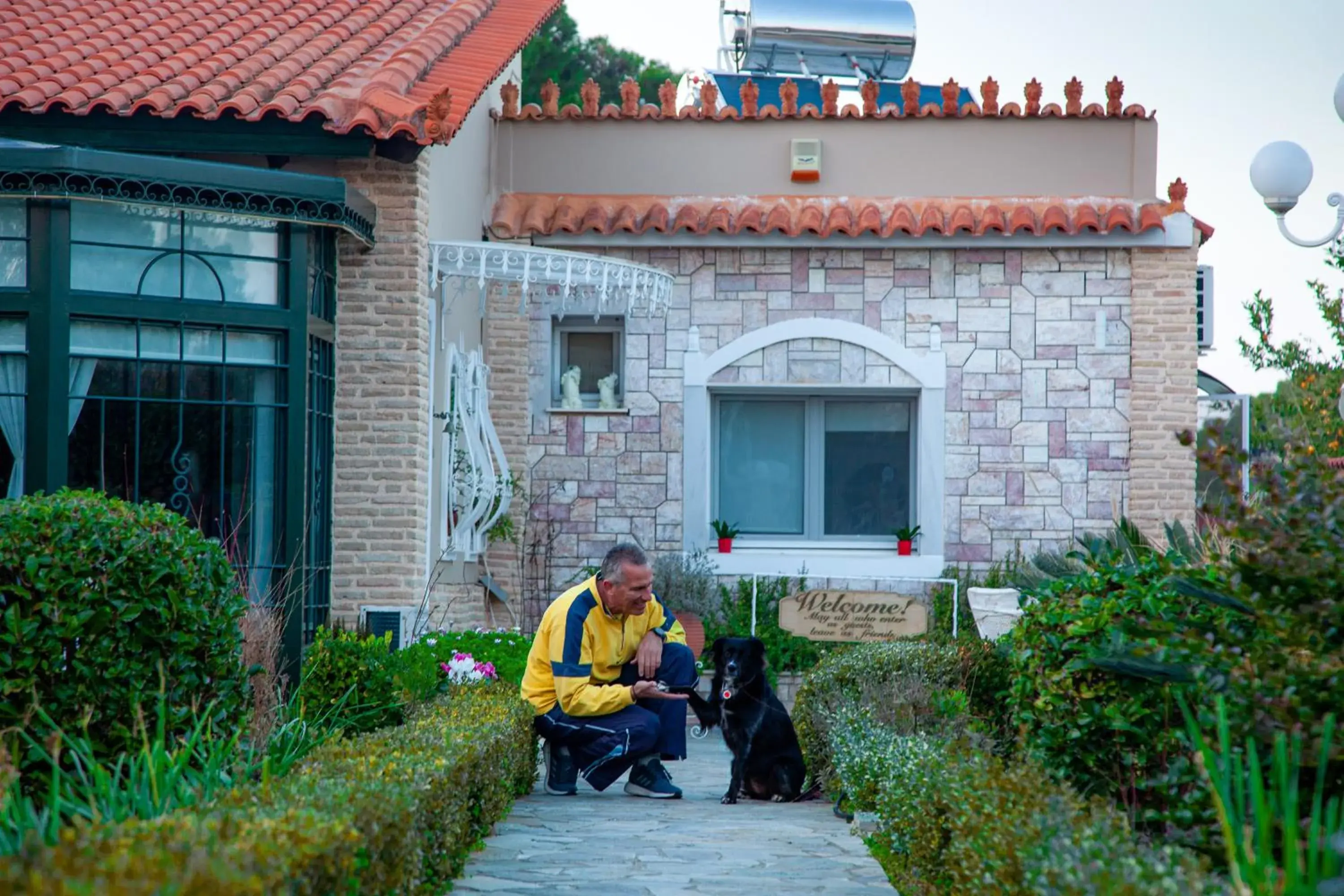 Garden view in Natalie Apartments Garden view in Natalie Apartments