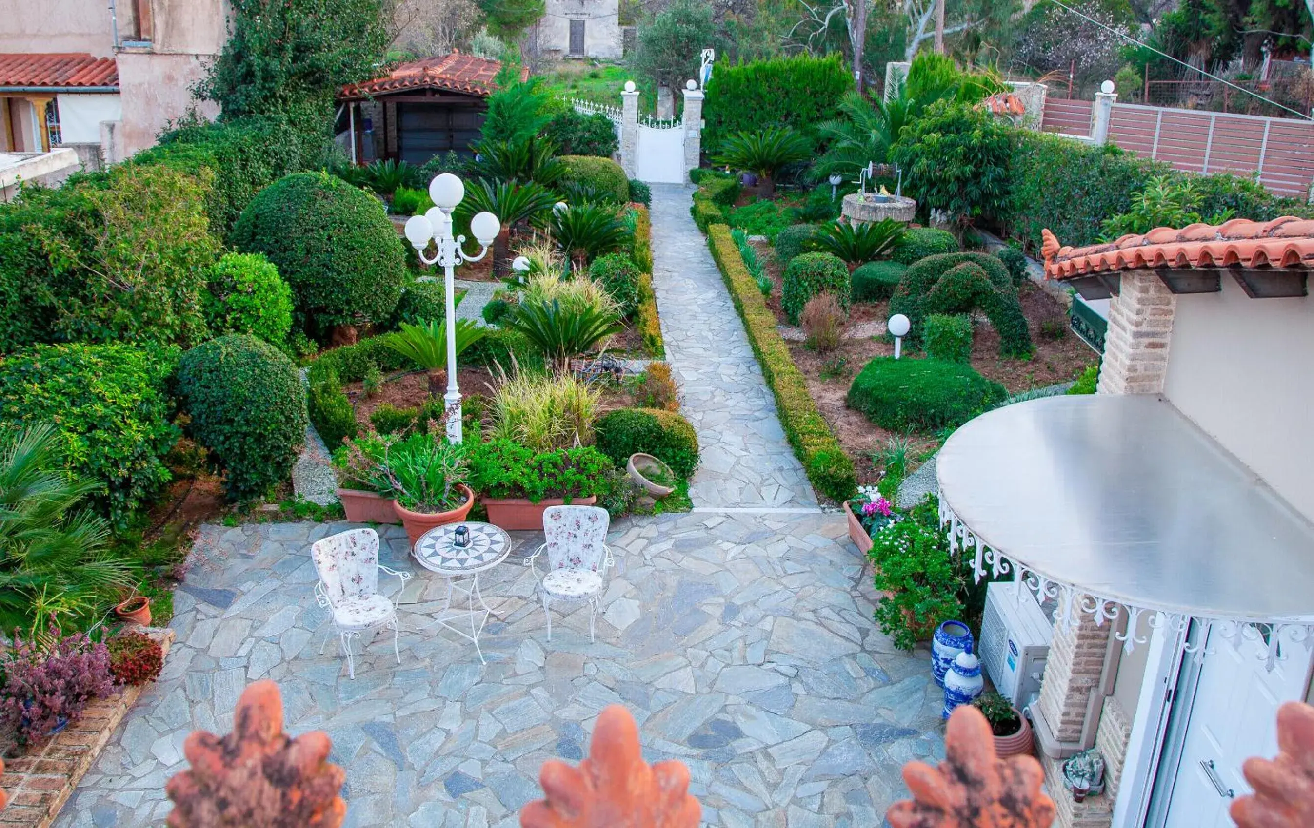 Garden view in Natalie Apartments Garden view in Natalie Apartments