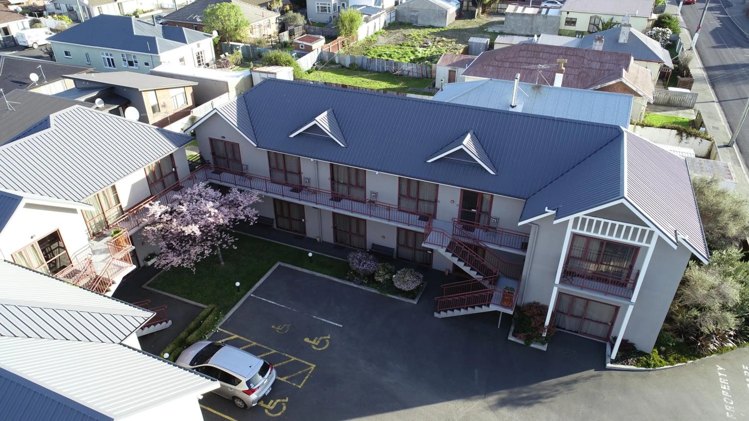 Bird's eye view in 555 Motel Dunedin