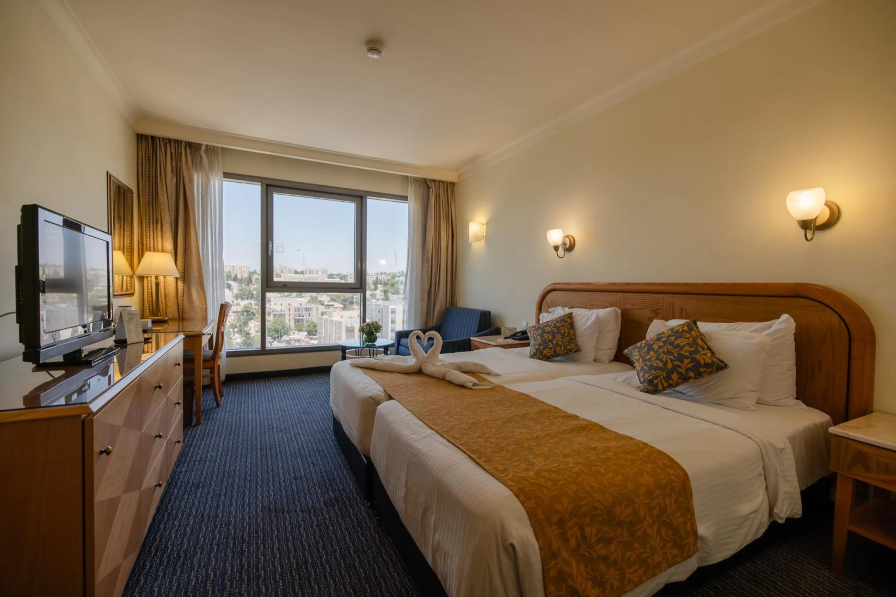 Photo of the whole room, Bed in Grand Court Hotel