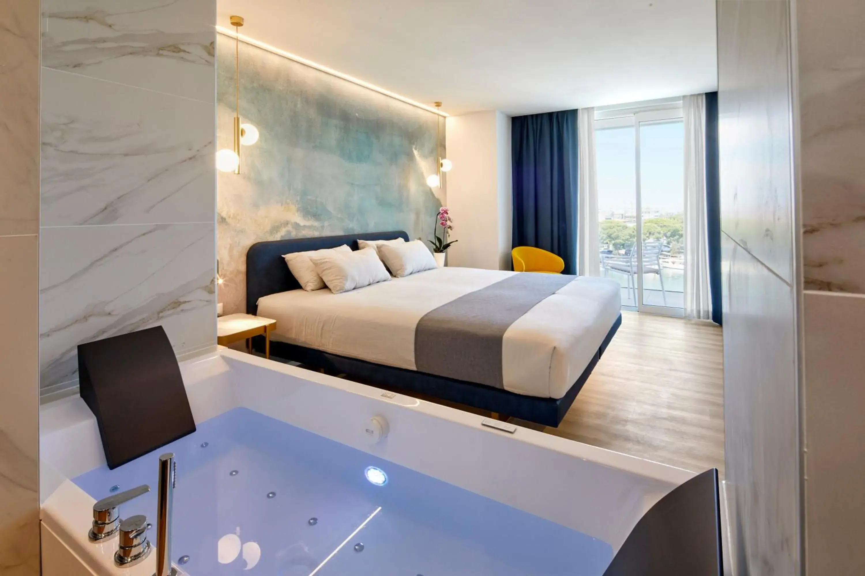 Suite with Hot Tub and Lagoon View in Riva Palace Hotel Suite with Hot Tub and Lagoon View in Riva Palace Hotel