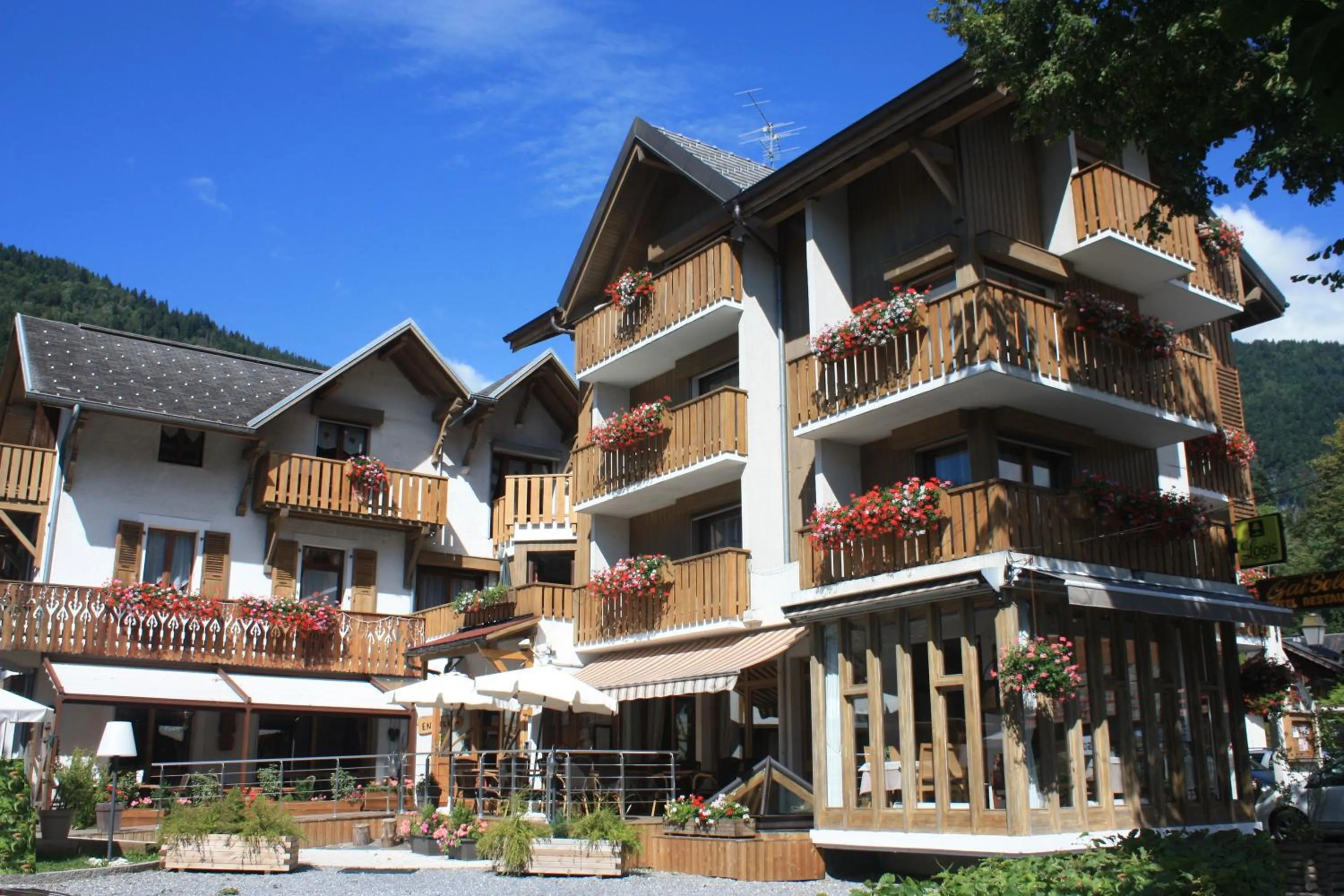 Property building in Logis Hotel Gai Soleil