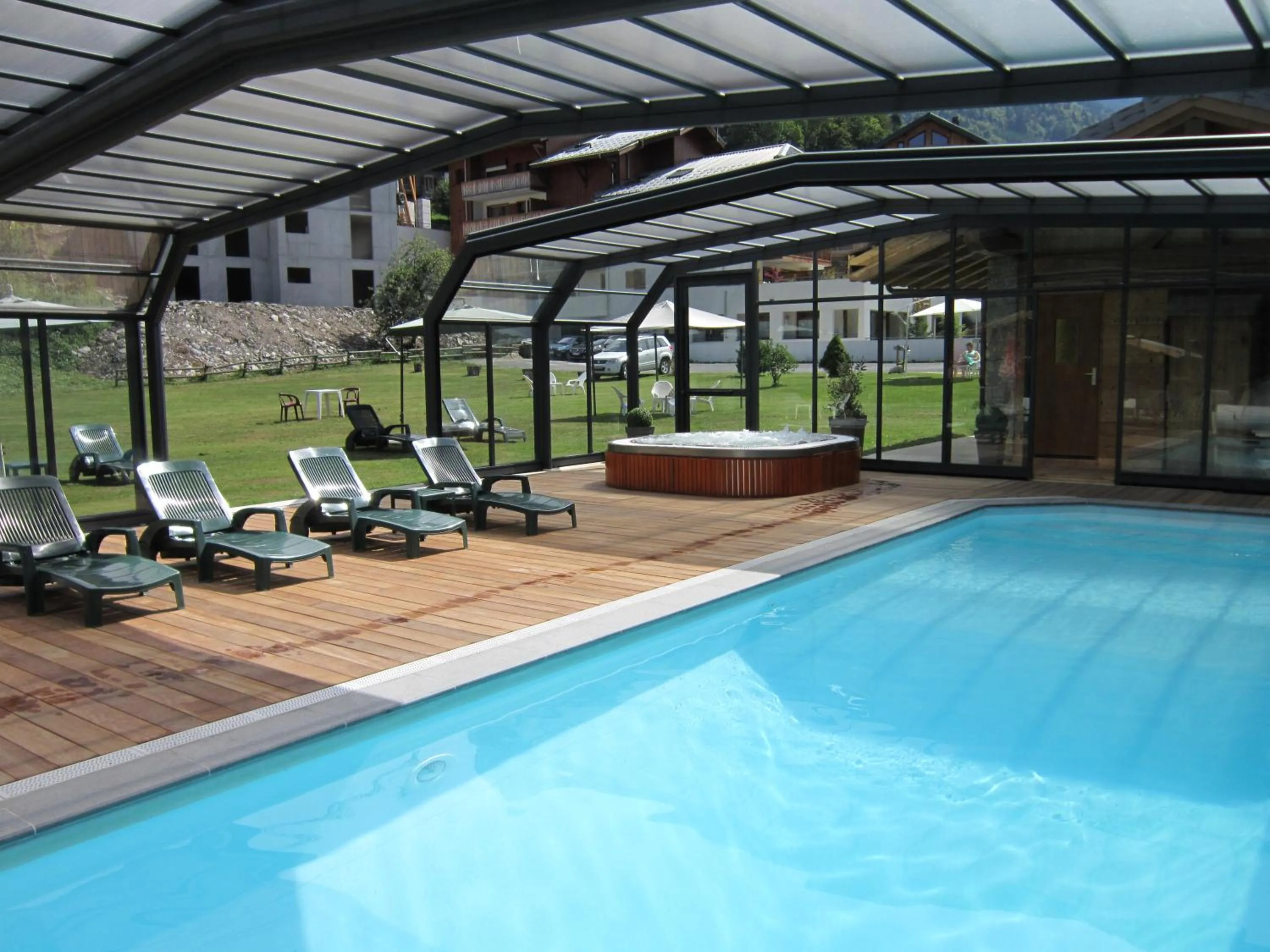 Swimming pool in Logis Hotel Gai Soleil