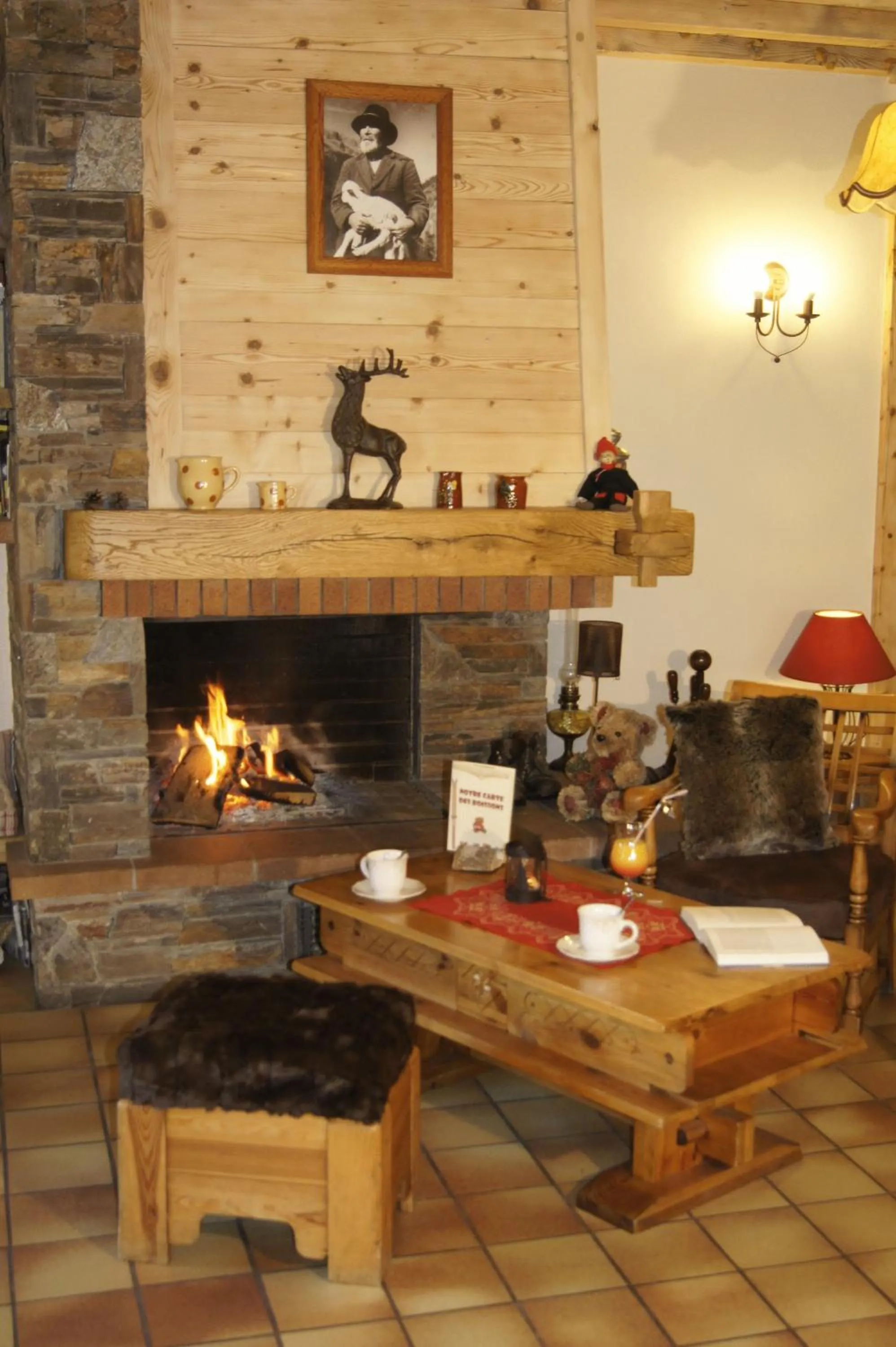 Living room in Logis Hotel Gai Soleil