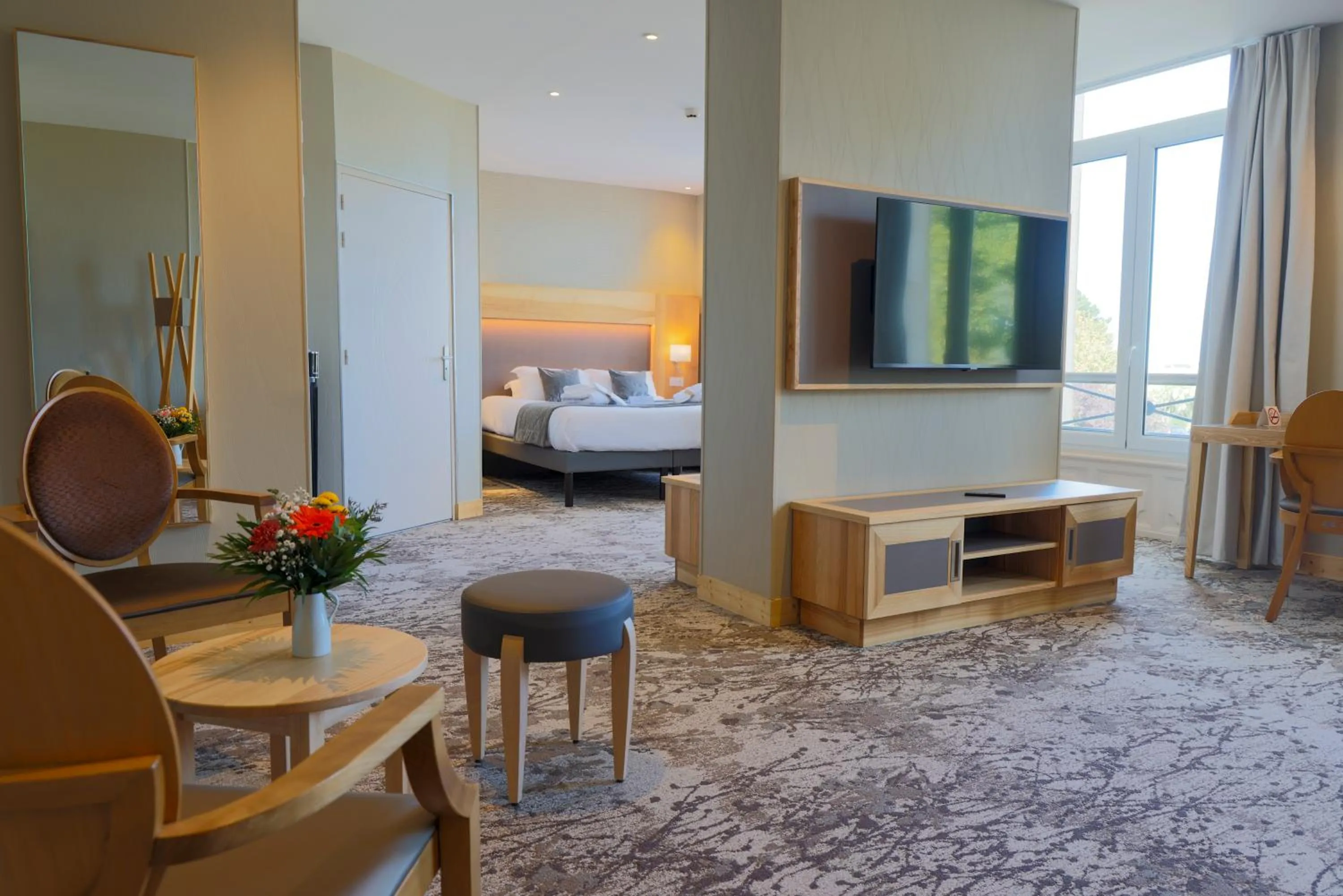 Bed in Hotel Le Cercle