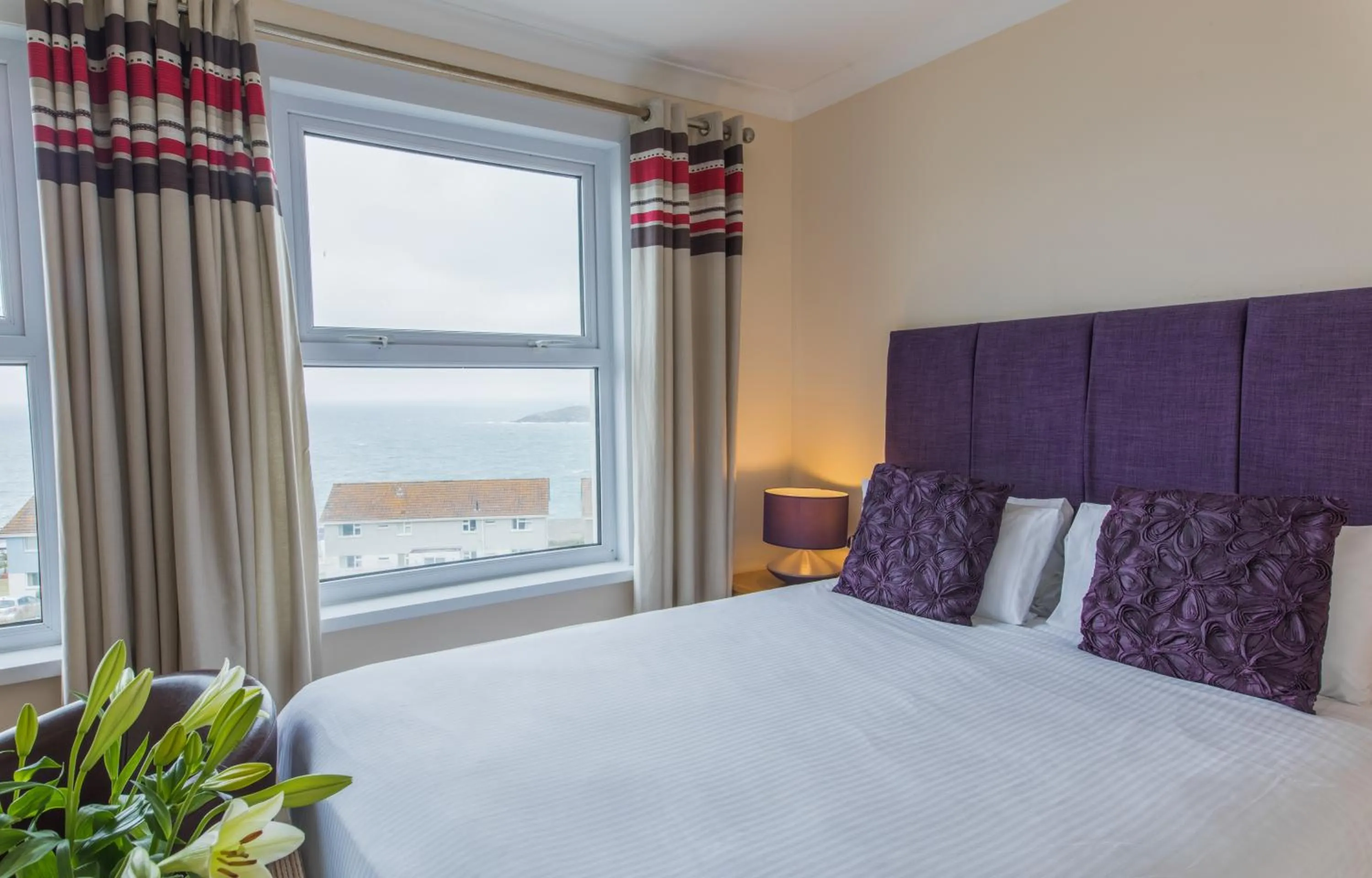 Sea view, Bed in Pentire Newquay Cornwall Hotel