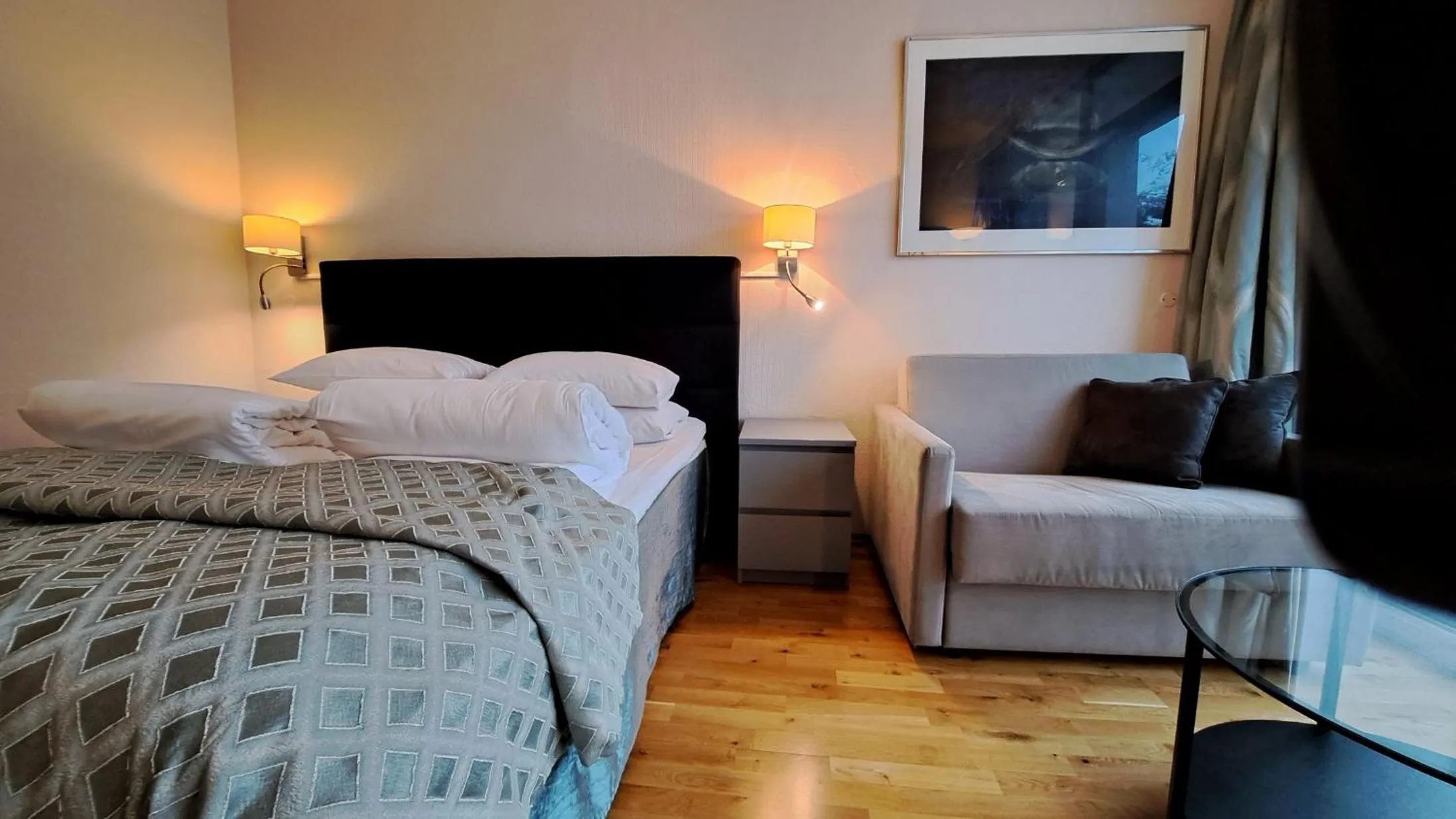 Bed in Havila Hotel Geiranger