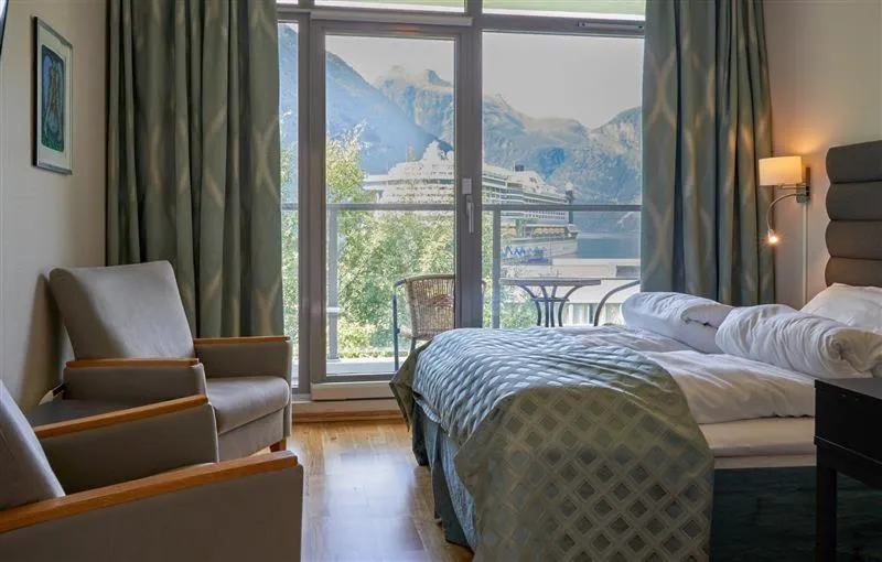 Bed in Havila Hotel Geiranger