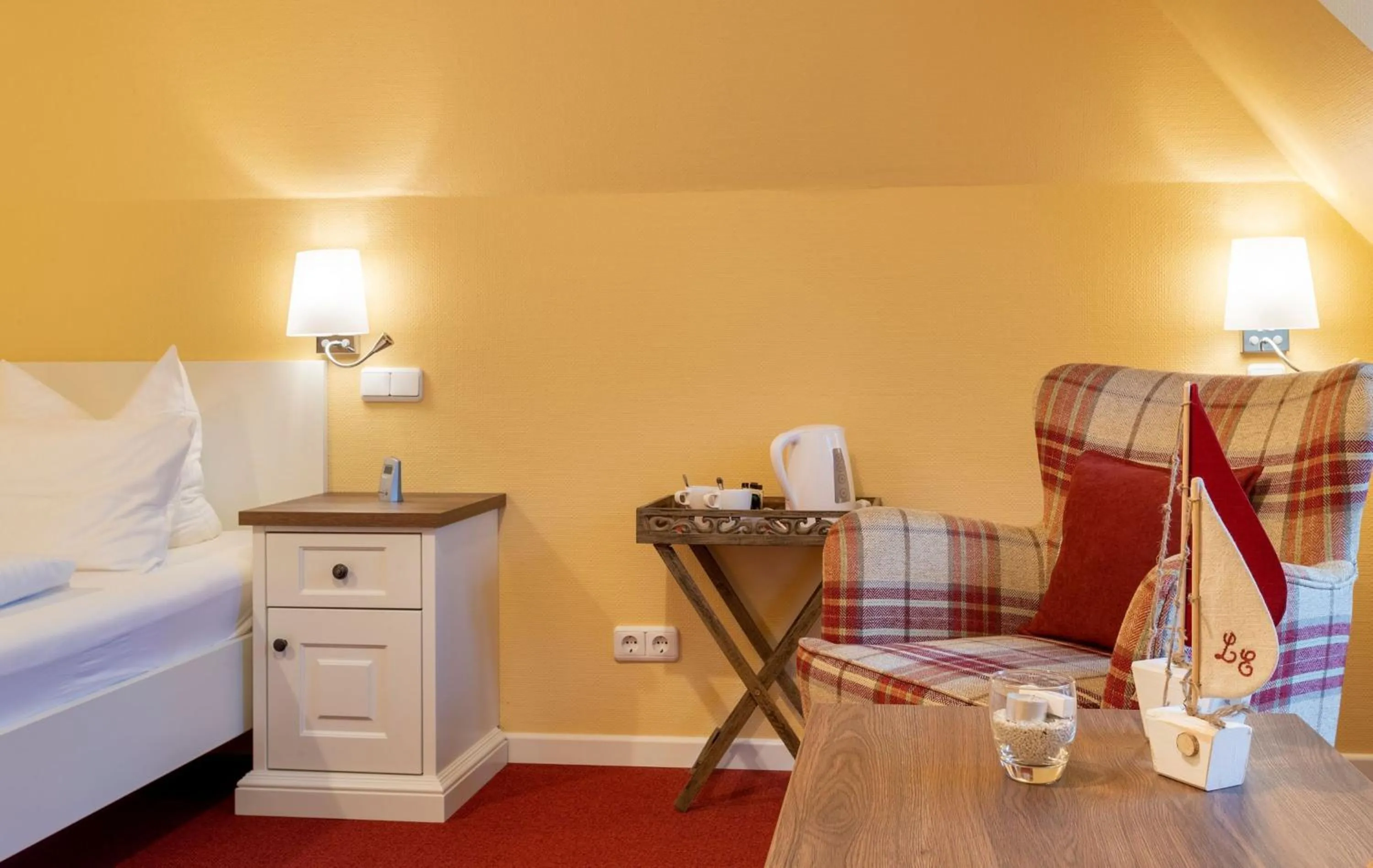 Bed in Hotel Landhaus Ellerbrock