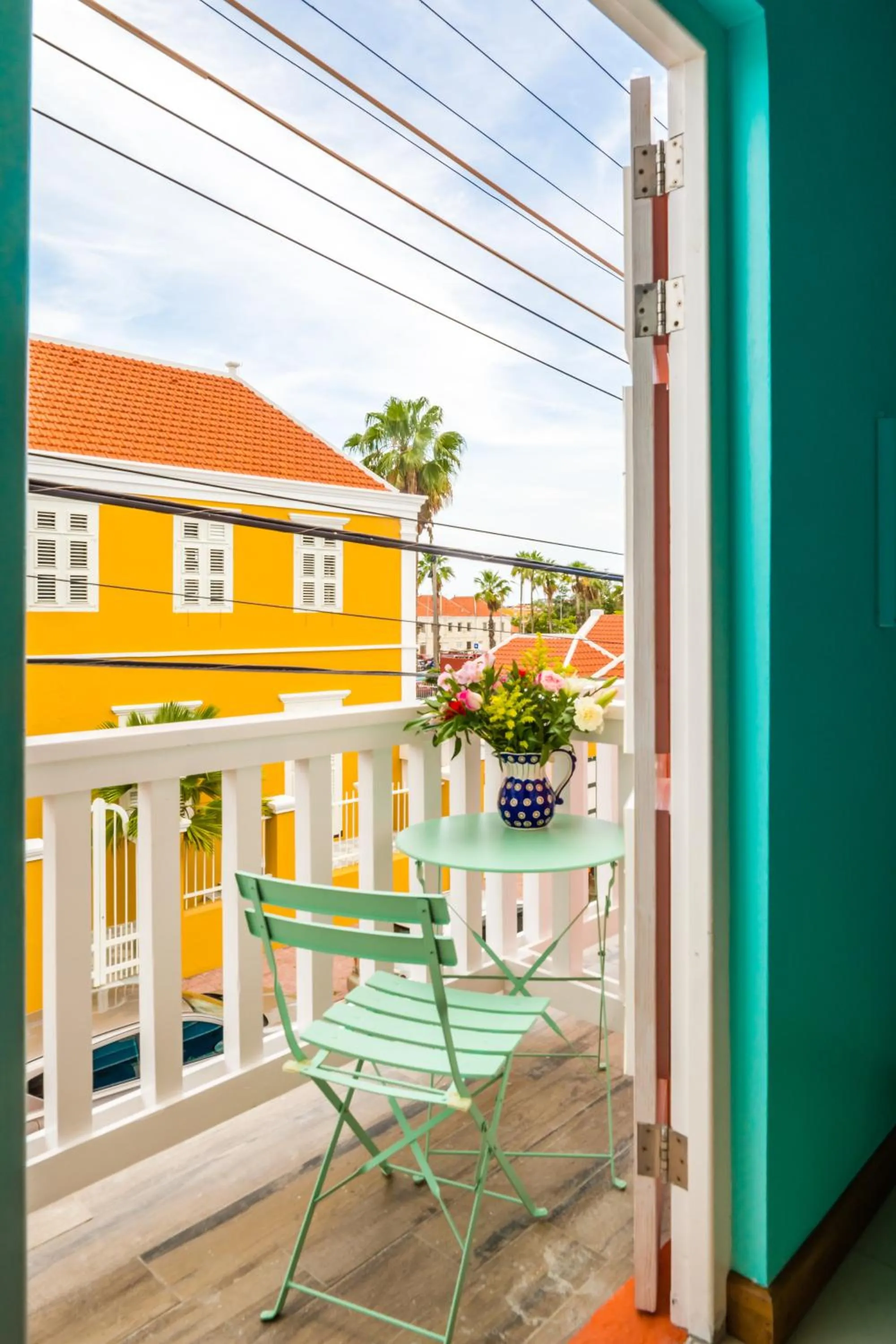 Balcony/Terrace in Bed & Bike Curacao - Pietermaai