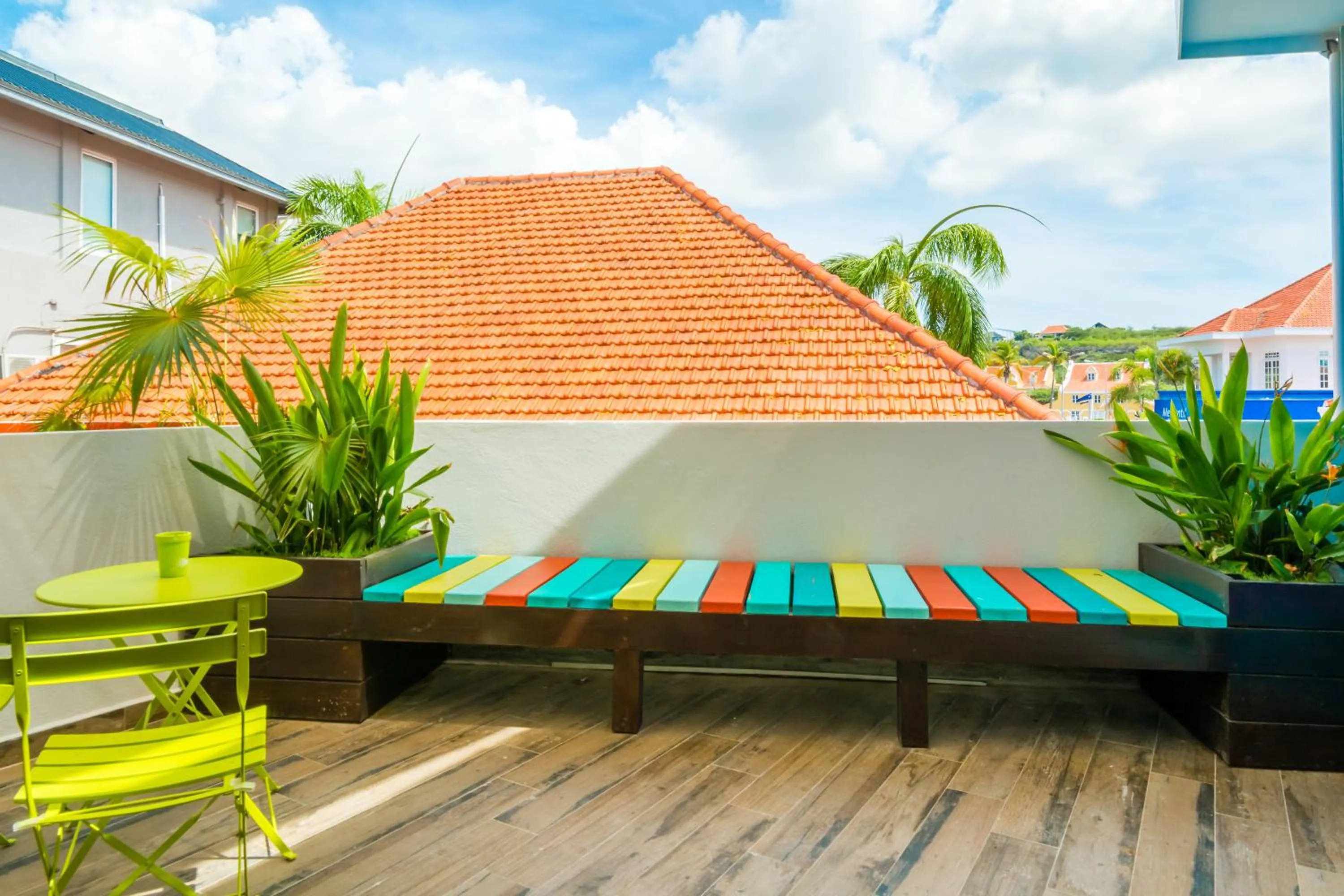 Patio in Bed & Bike Curacao - Pietermaai