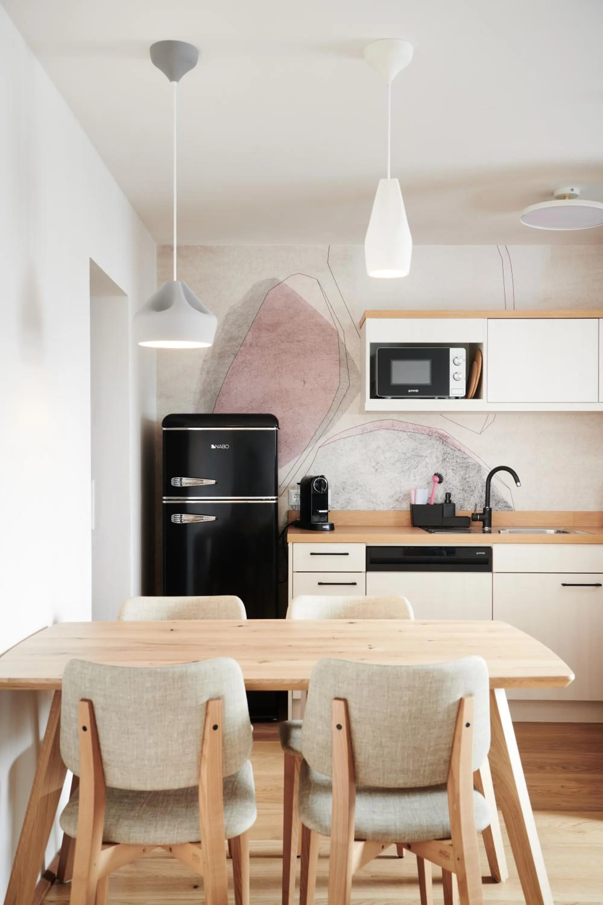 Kitchen or kitchenette in HOMEBOUND APARTMENTS Salzburg City I - contactless check-in