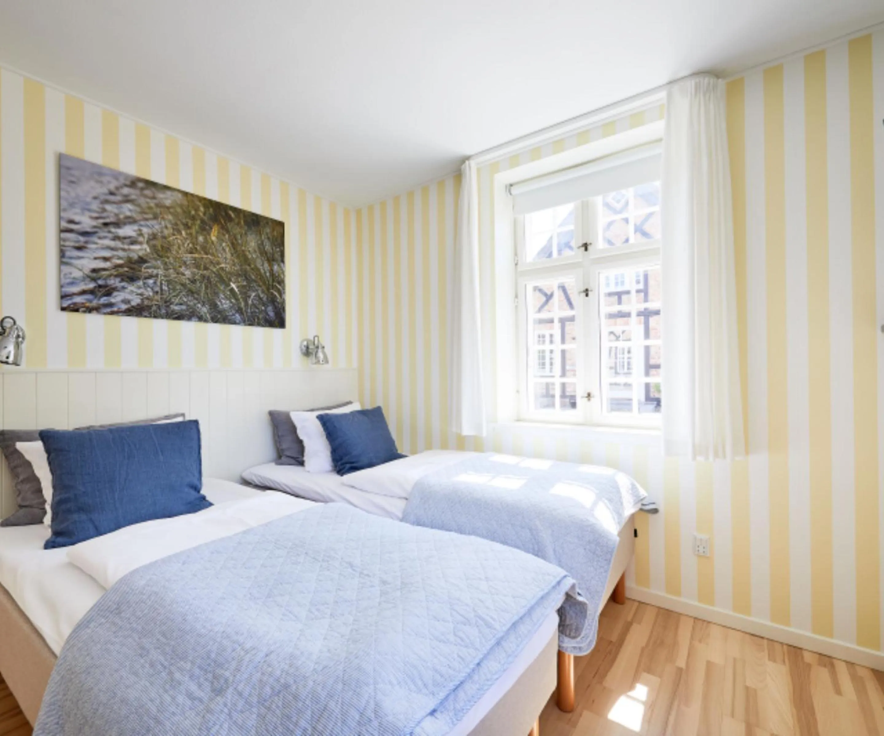 Bed in Gl. Avernæs Sinatur Hotel & Konference