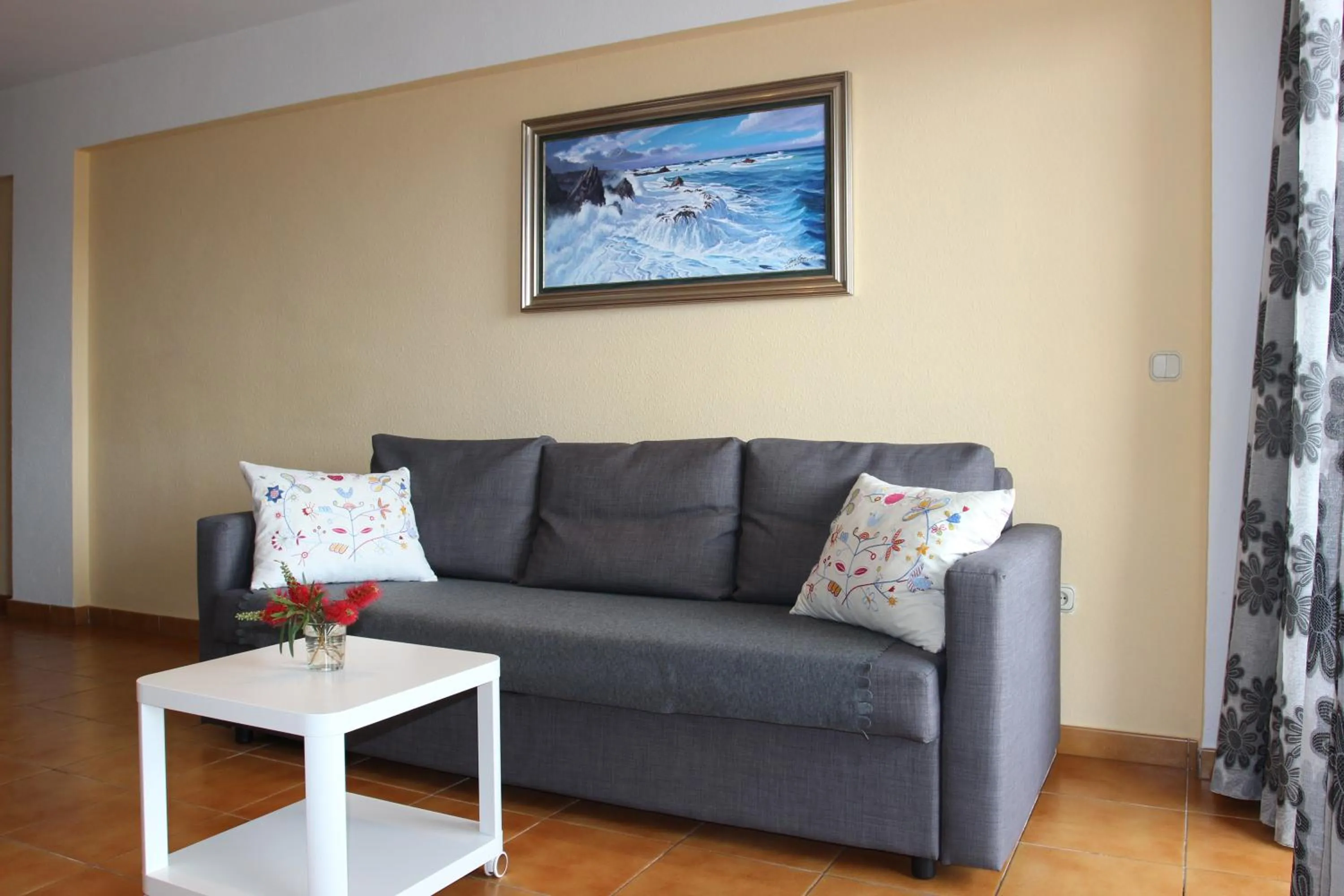 Living room in Ocean View Apartment at the beach Playa de La Arena